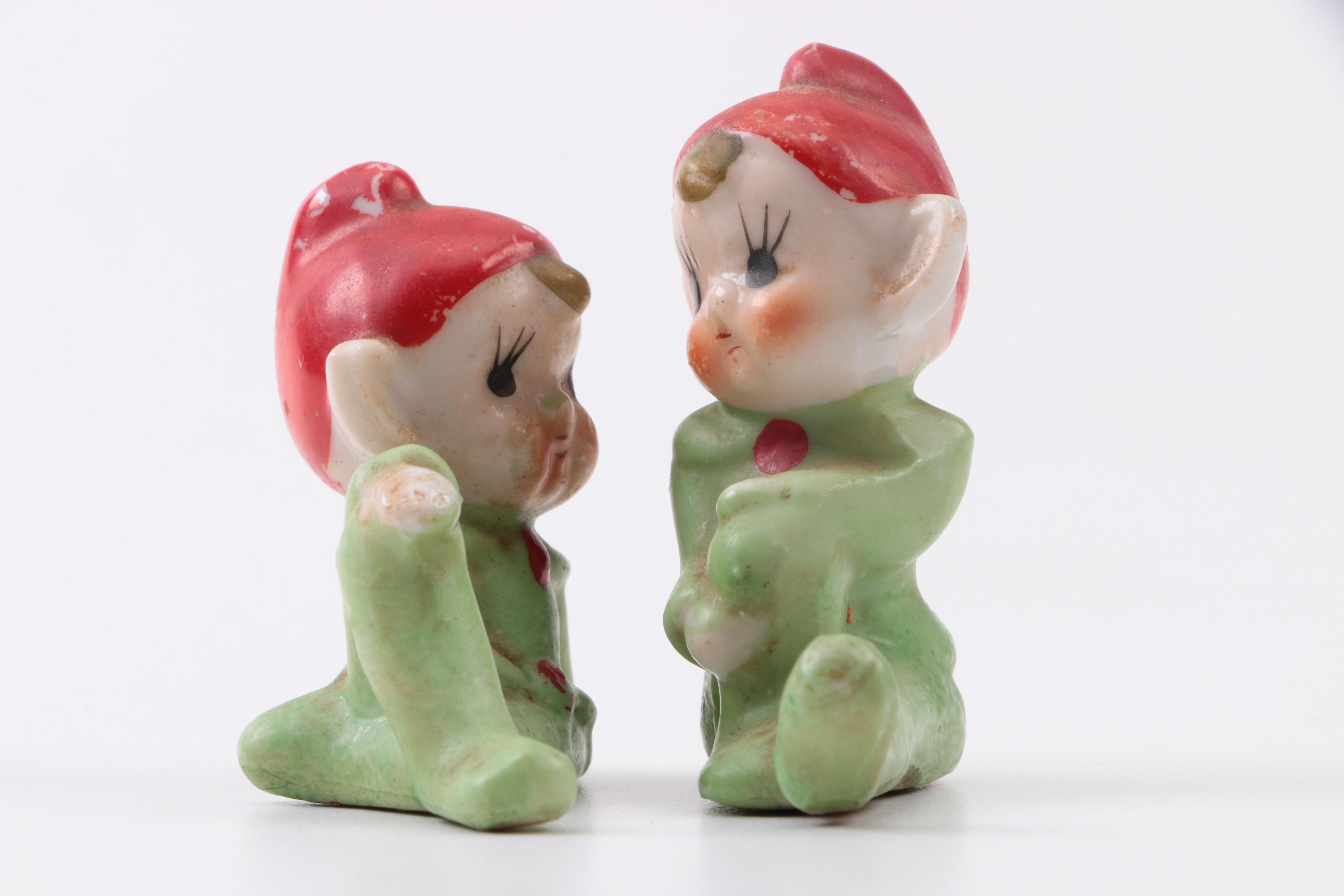 Vintage Japanese Pixie Elf Figurines