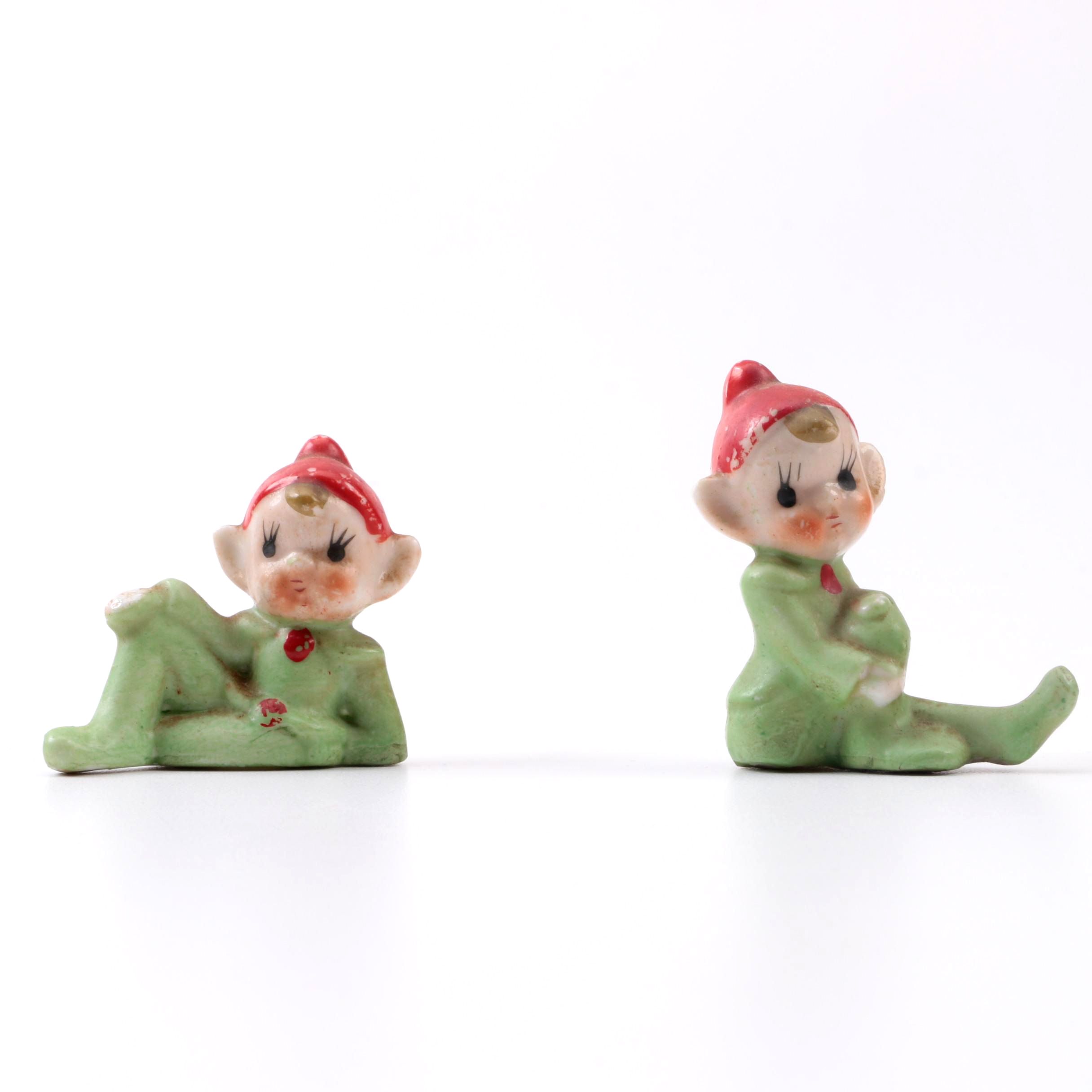 Vintage Japanese Pixie Elf Figurines