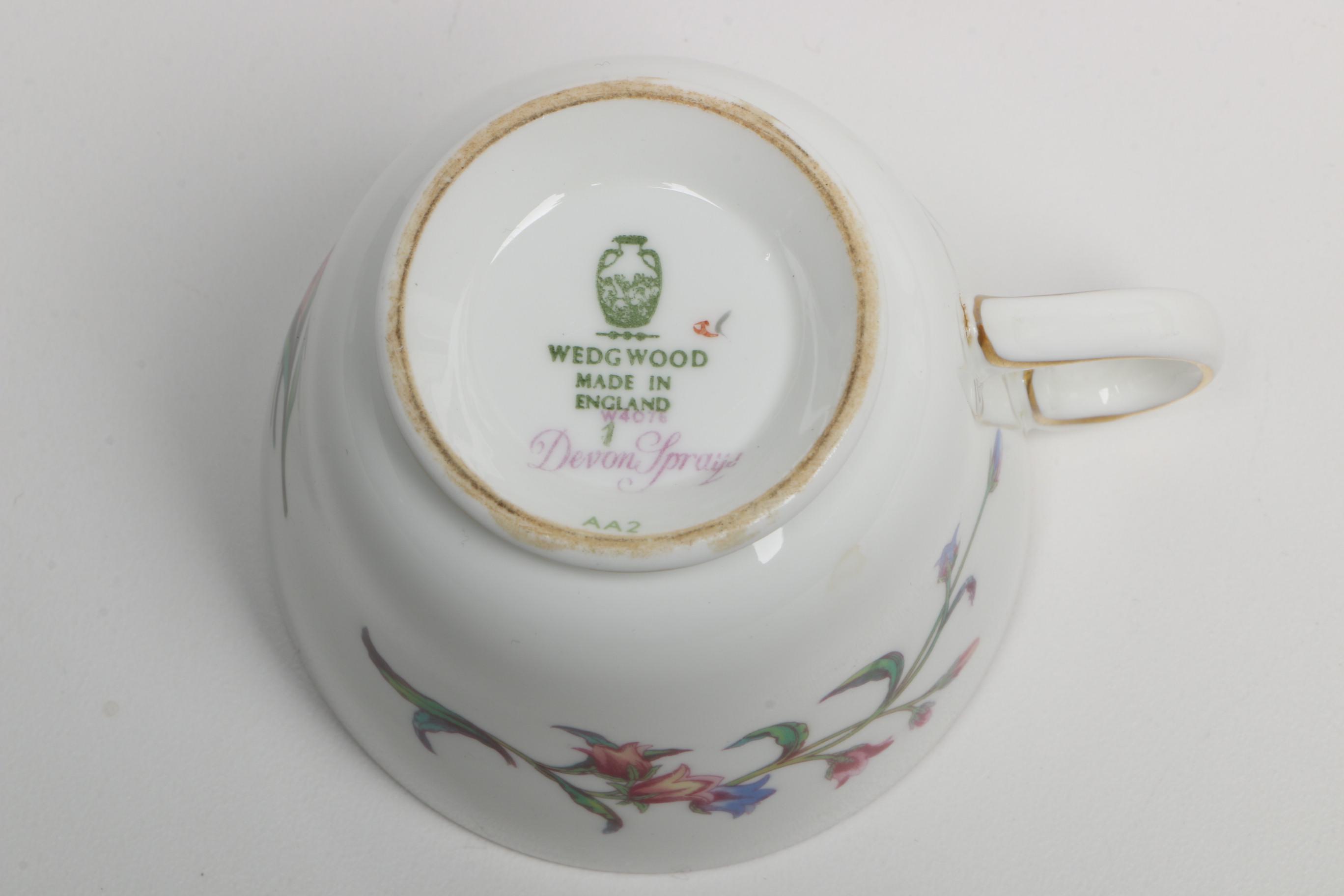 Vintage Wedgwood "Devon Sprays" Bone China Tableware