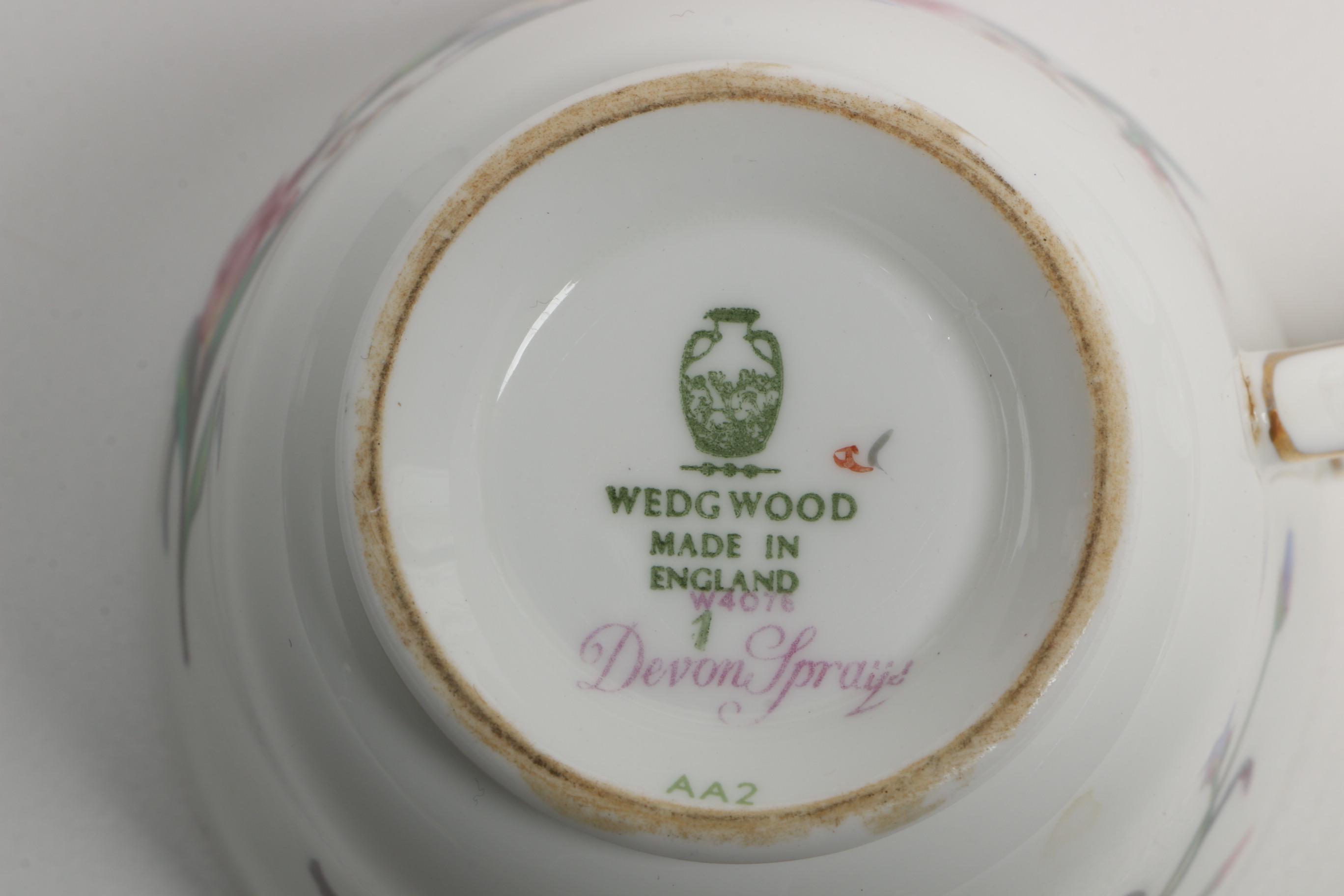 Vintage Wedgwood "Devon Sprays" Bone China Tableware