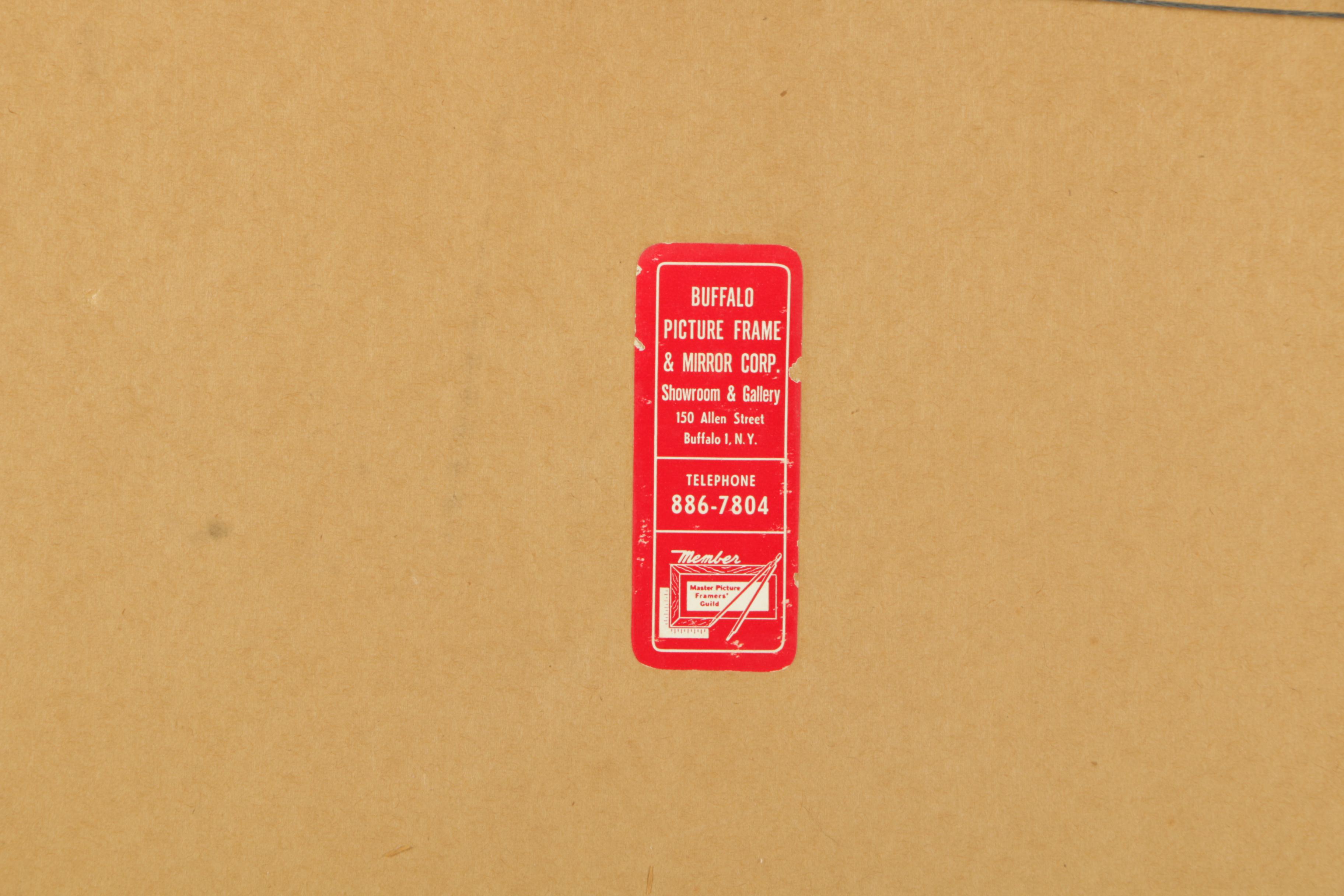 Lithographic Map on Paper "The Bahamas"