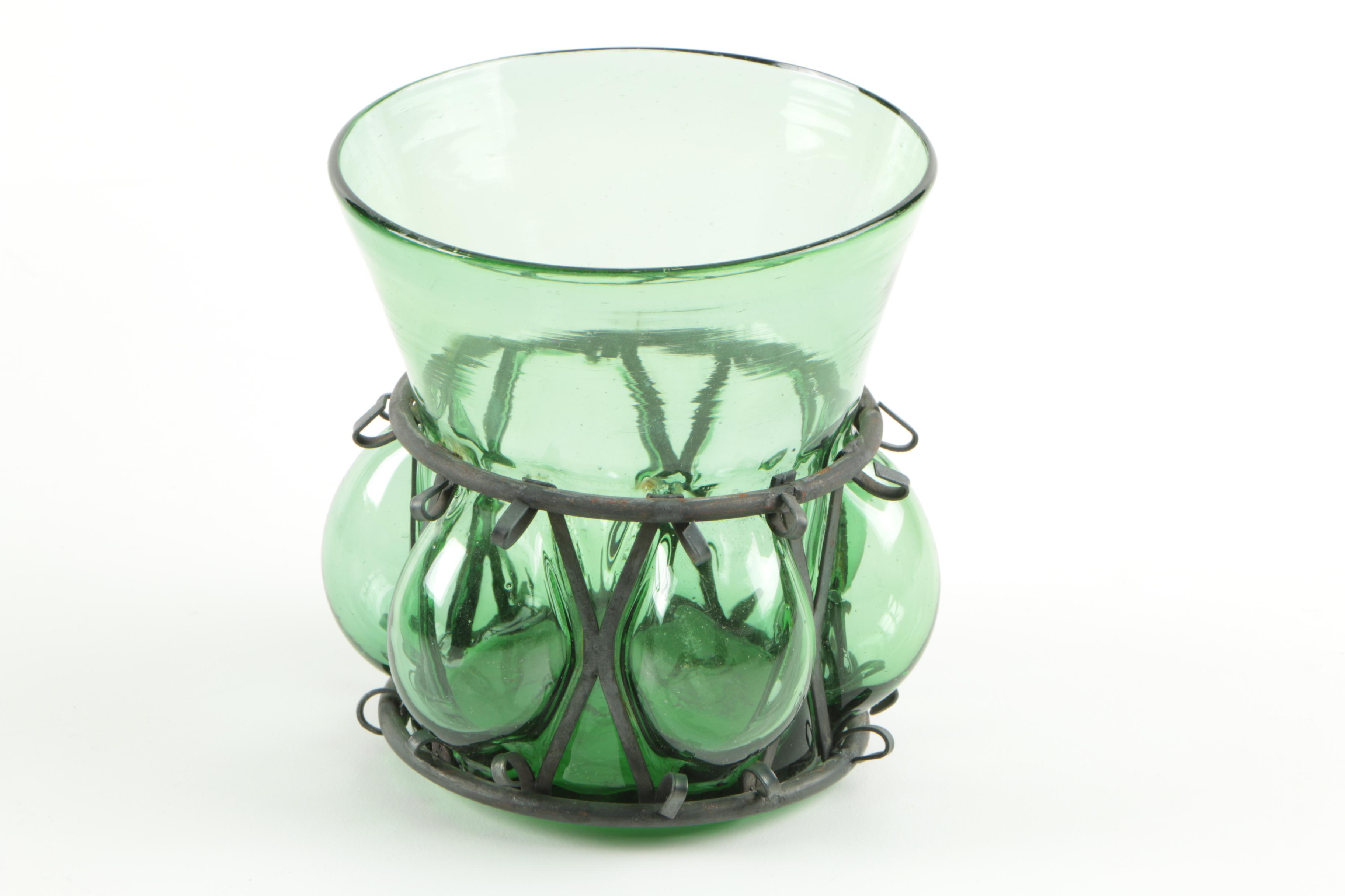 Vintage Green Glassware