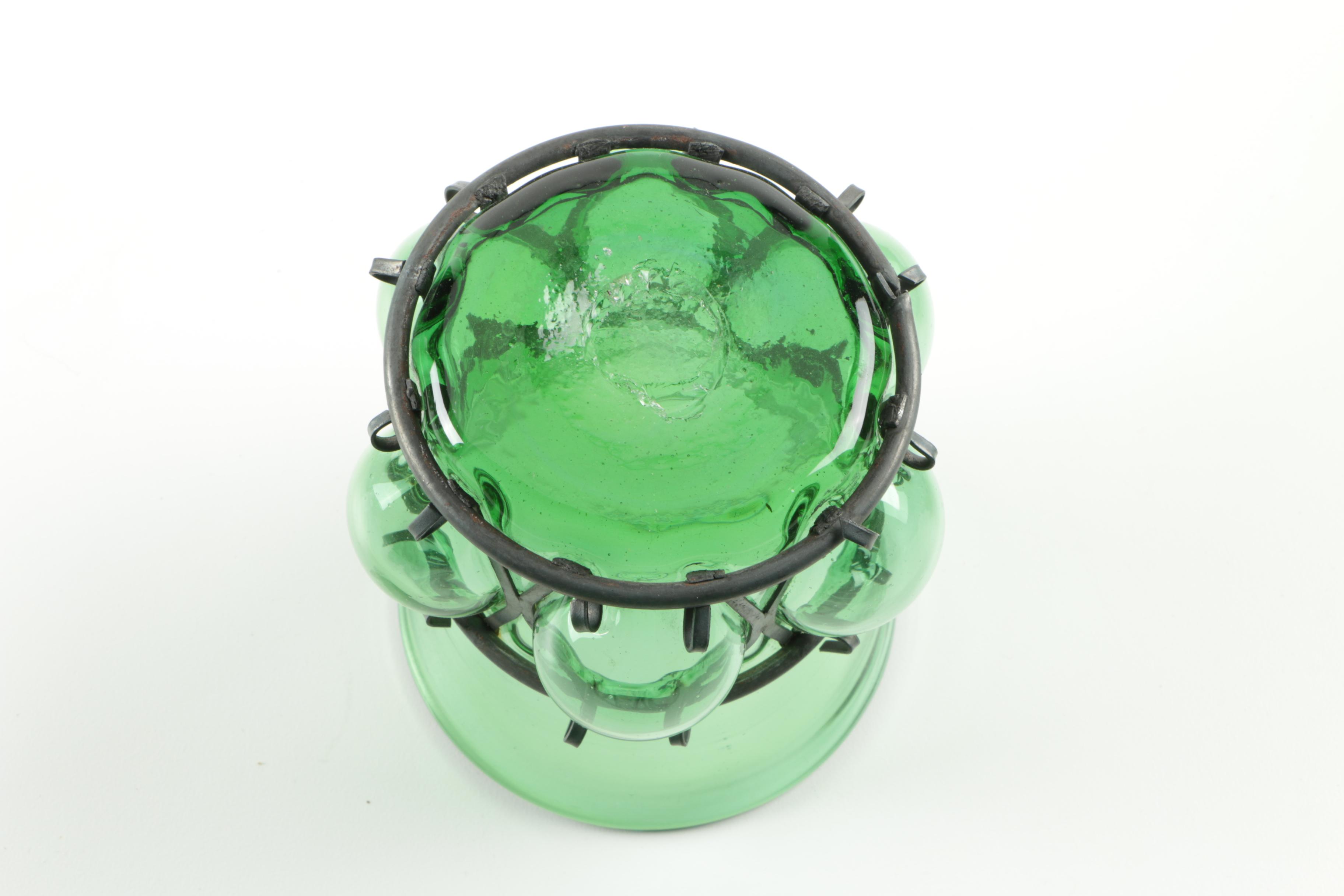 Vintage Green Glassware