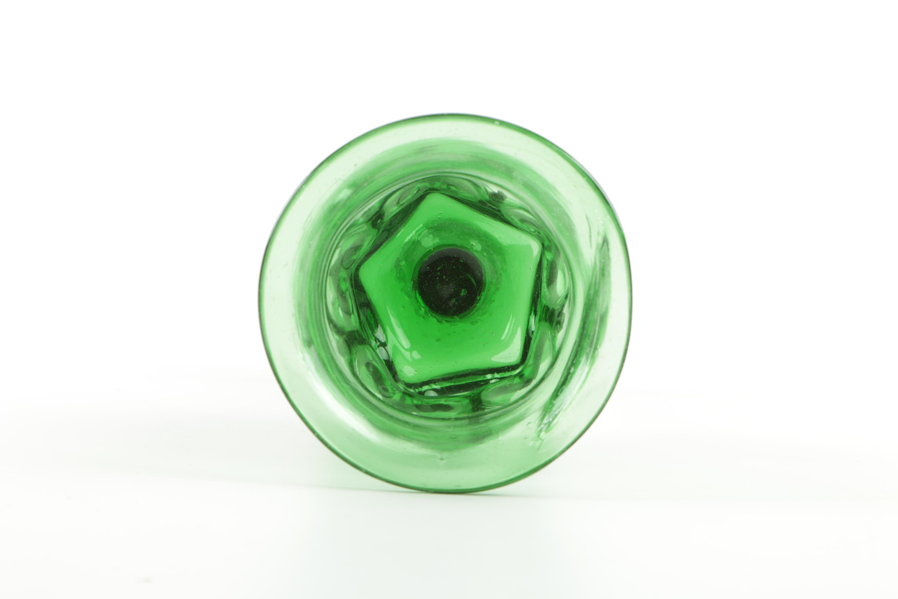 Vintage Green Glassware