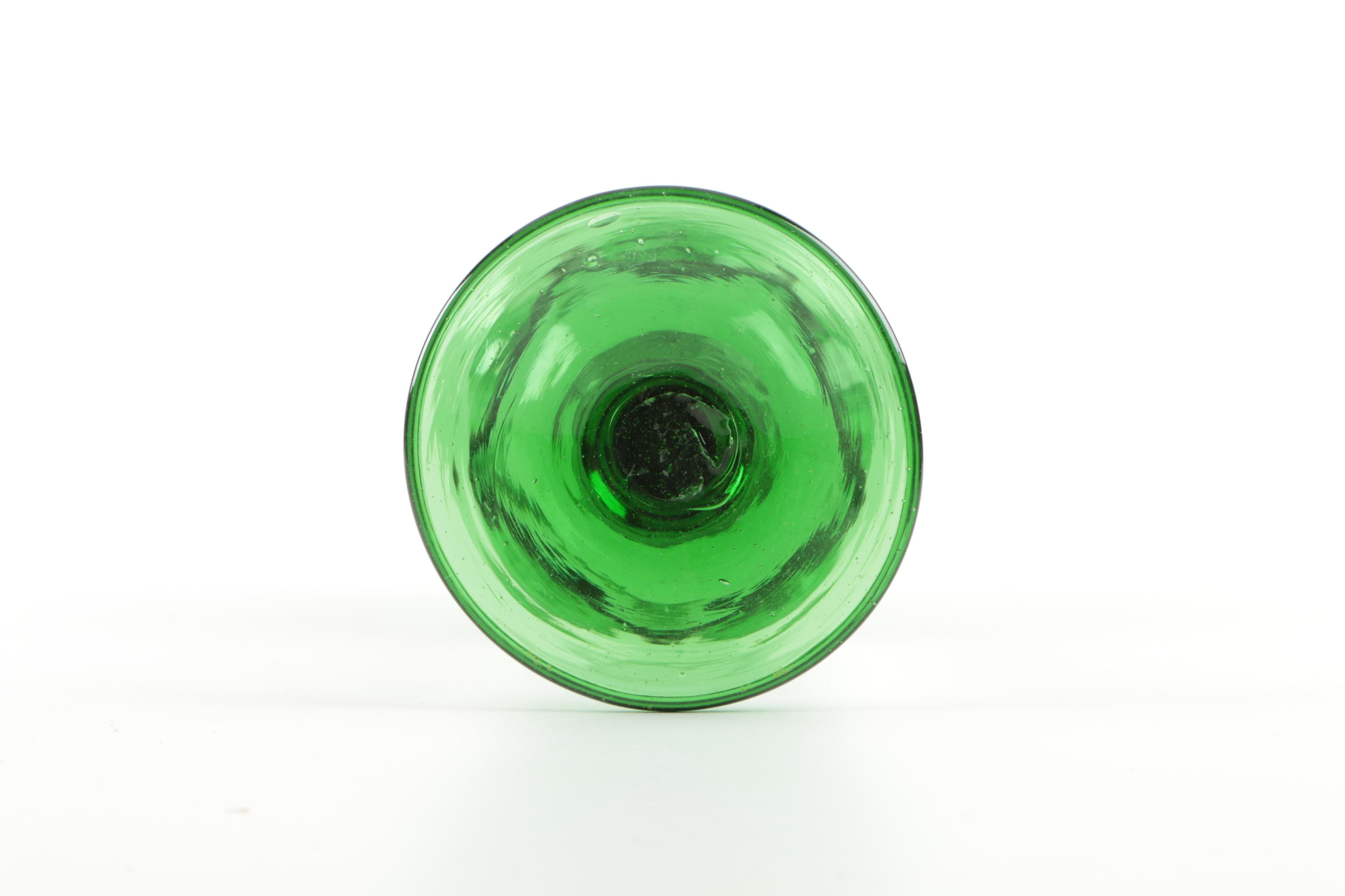 Vintage Green Glassware