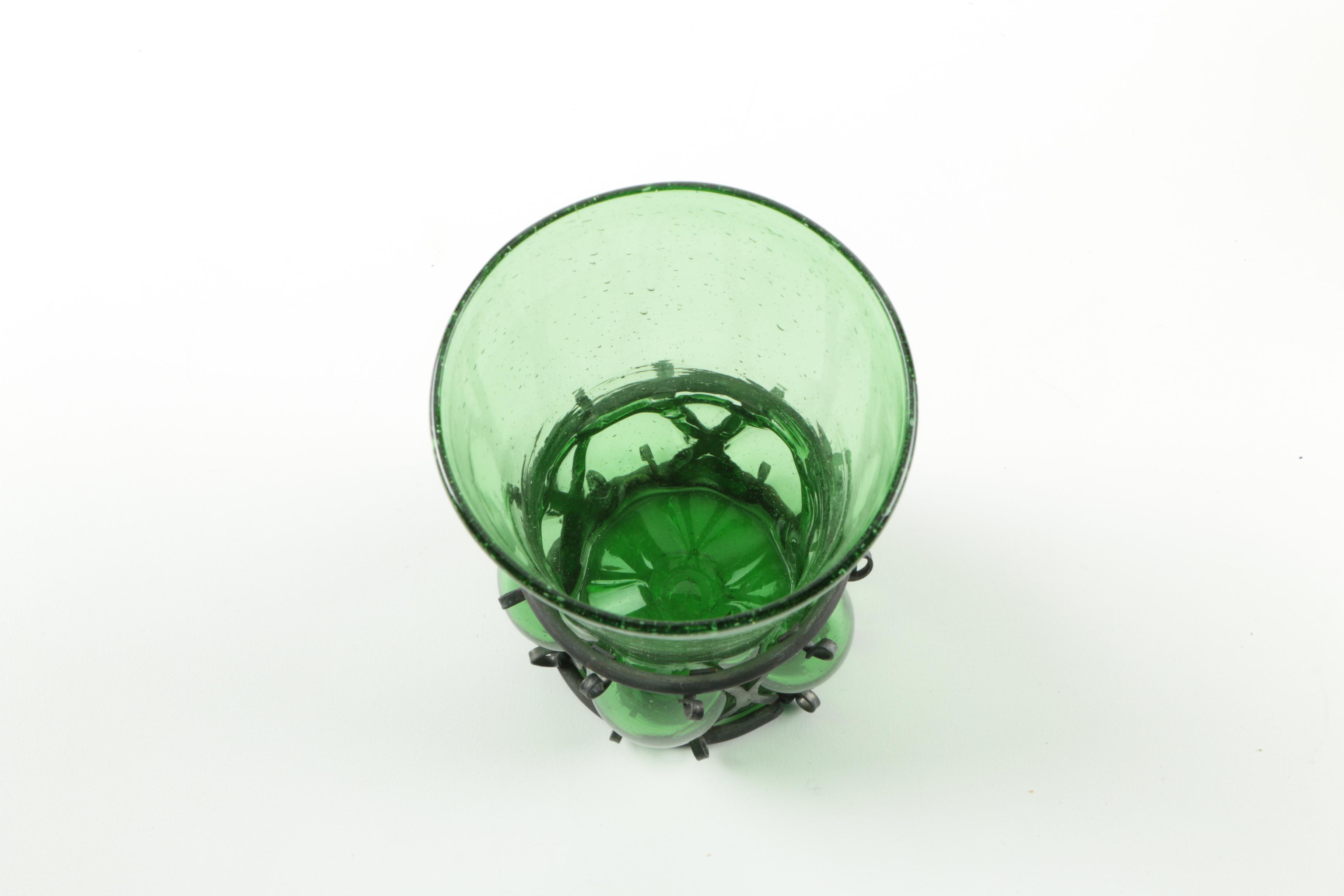 Vintage Green Glassware