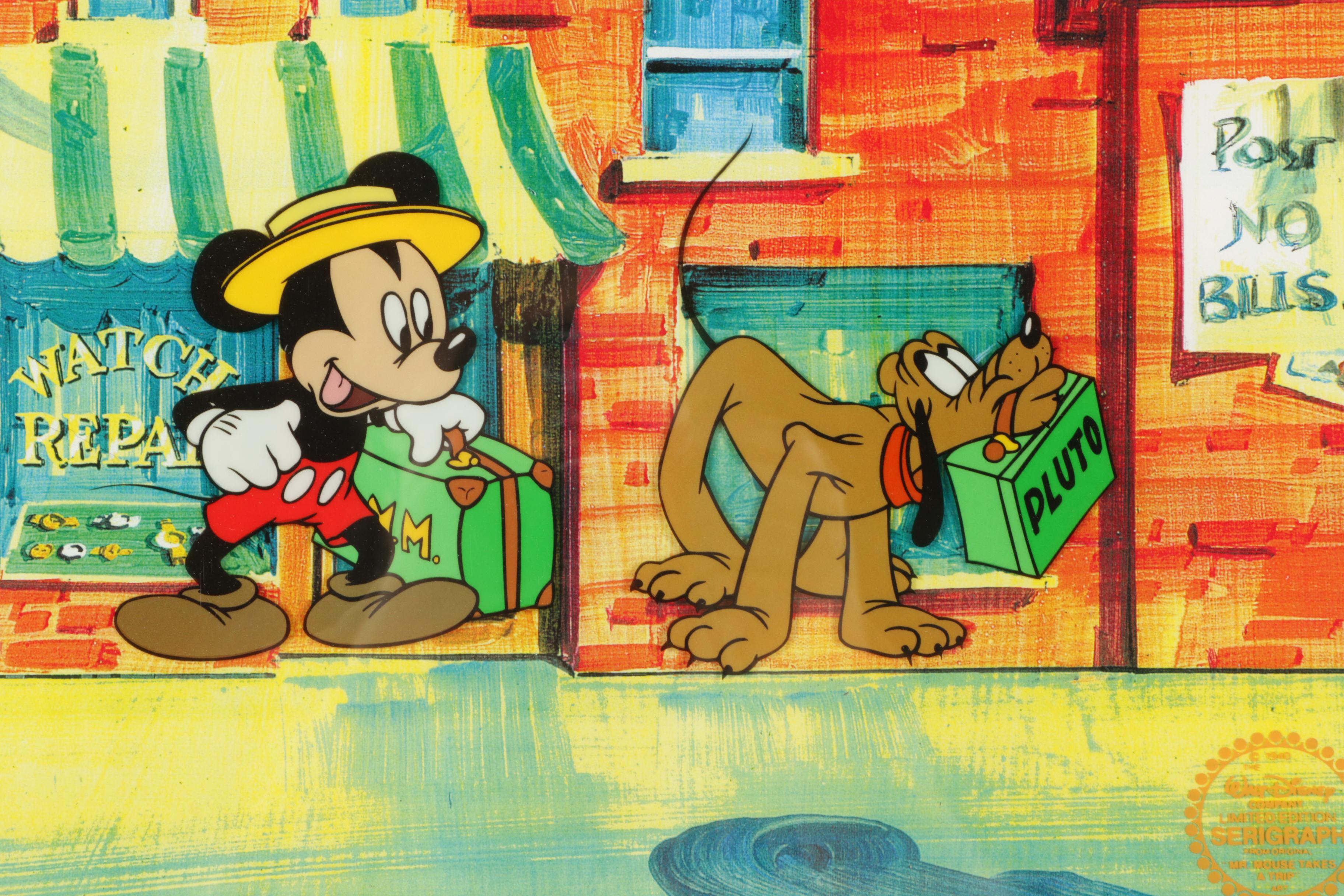 Walt Disney Reproduction Sericel "Mr. Mouse Takes A Trip"