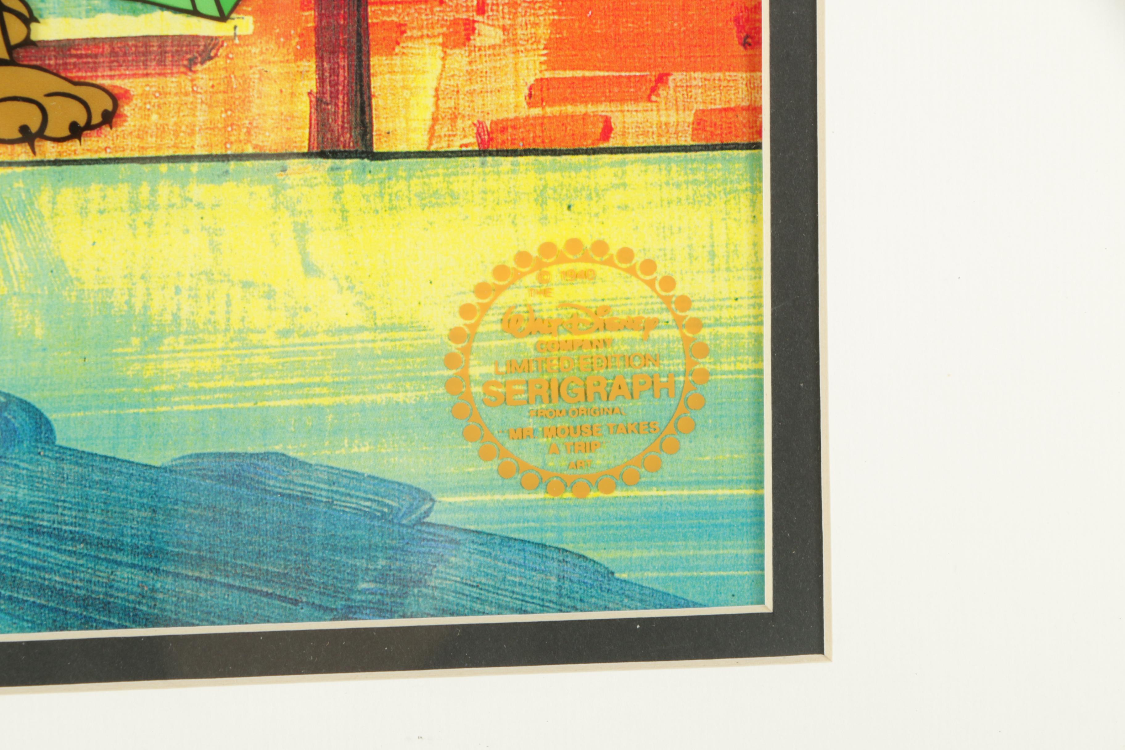 Walt Disney Reproduction Sericel "Mr. Mouse Takes A Trip"