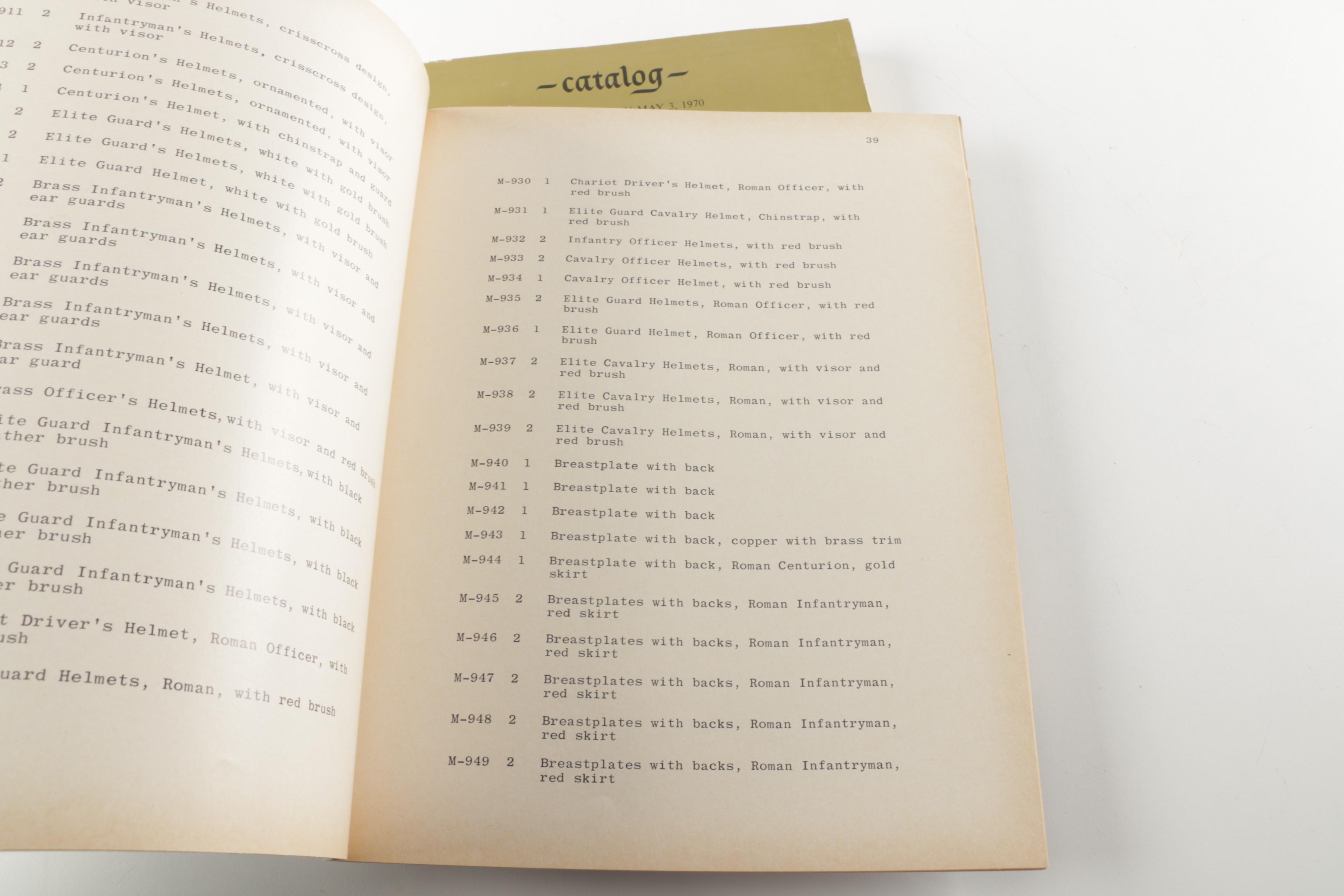 1970 Collection of Catalogs for Metro-Goldwyn-Mayer Public Auction