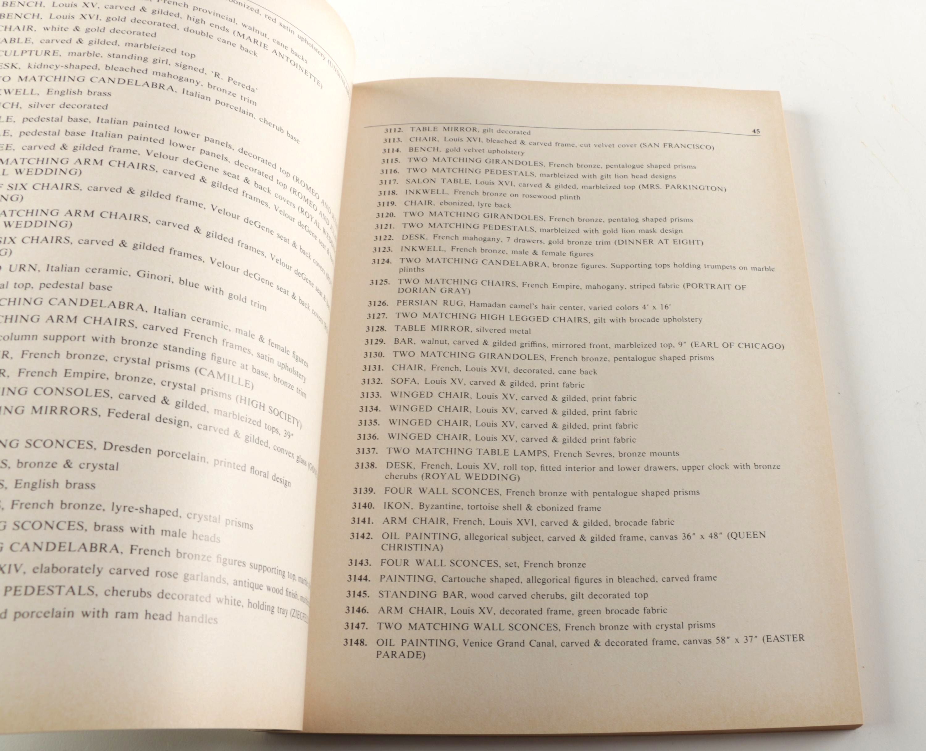 1970 Collection of Catalogs for Metro-Goldwyn-Mayer Public Auction