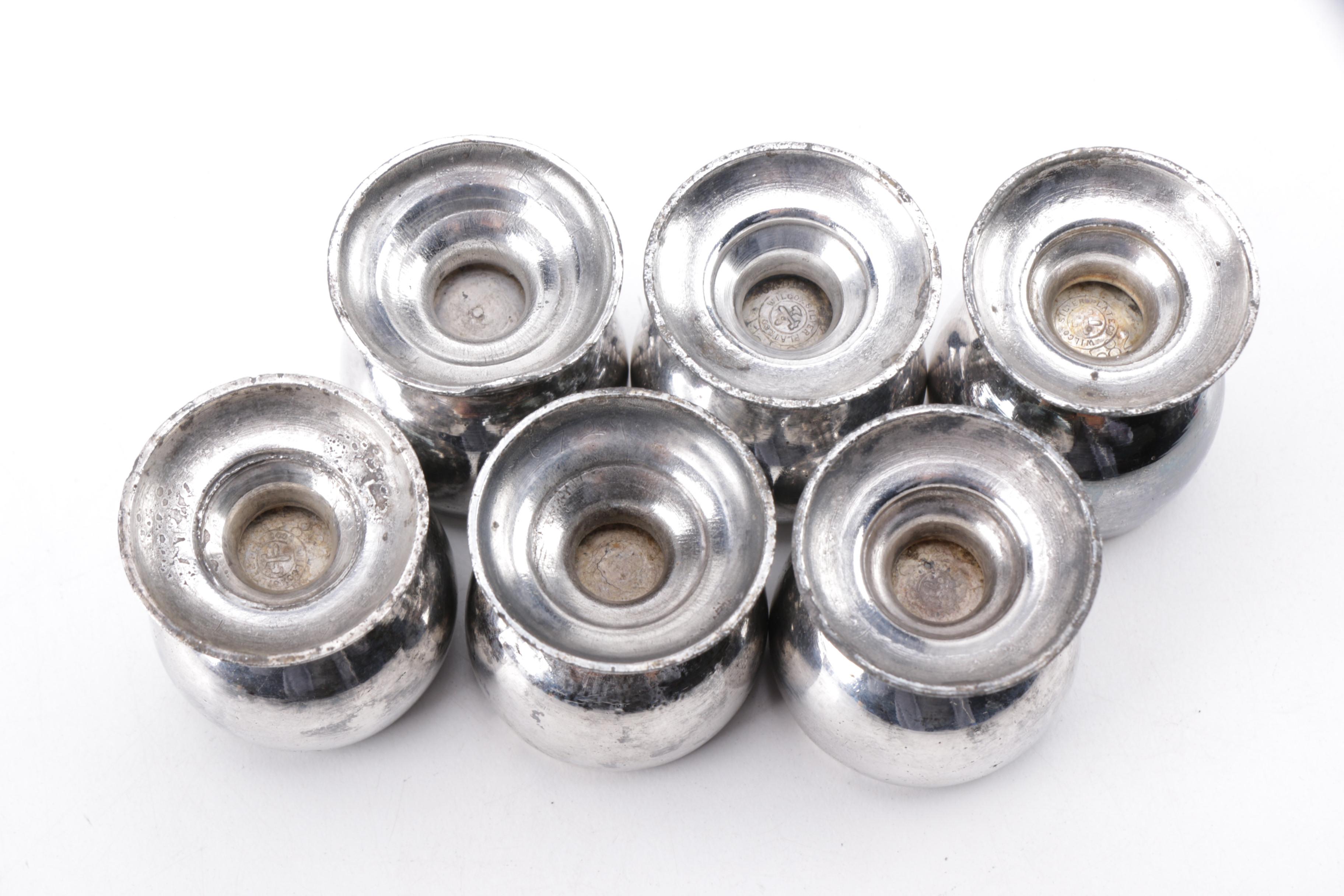 Vintage Wilcox Silver Plate Co. Miniature Cordial Cup Set