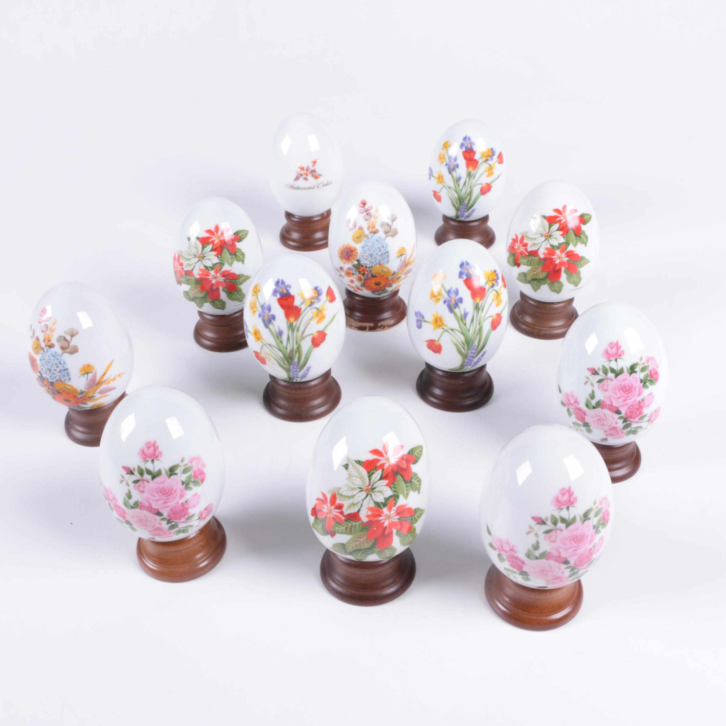 Porcelain Seasonal Eggs by Avon