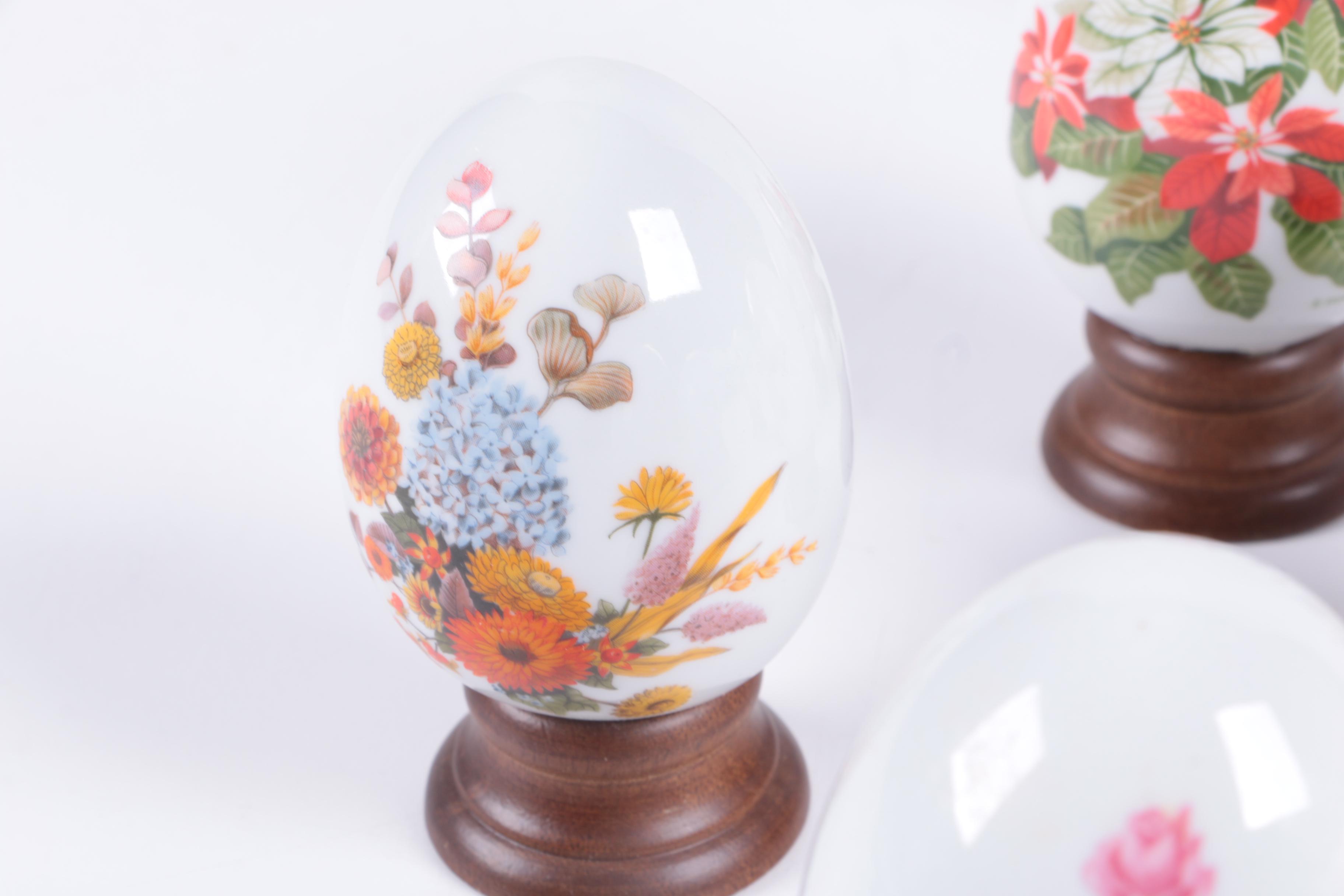 Porcelain Seasonal Eggs by Avon
