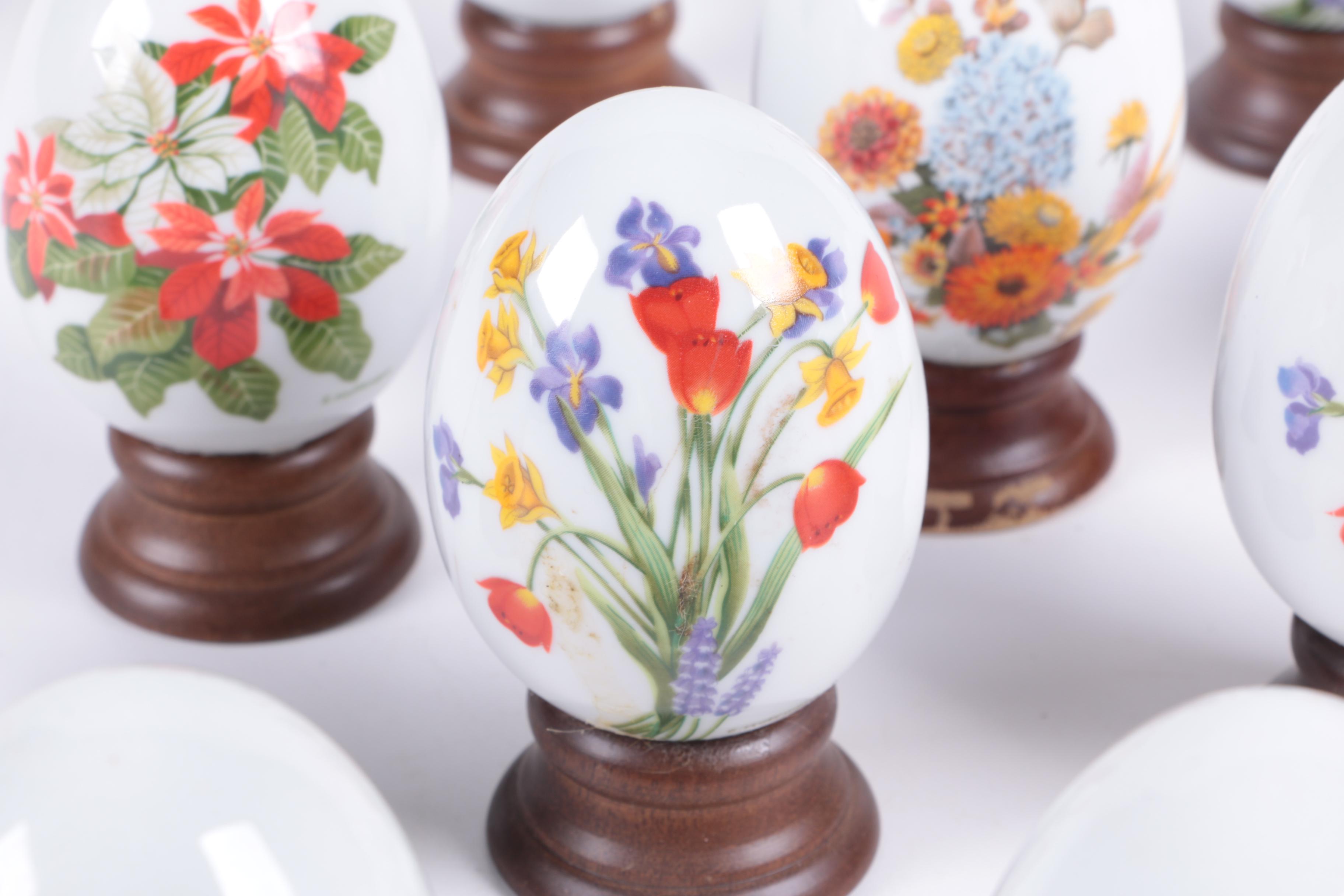 Porcelain Seasonal Eggs by Avon