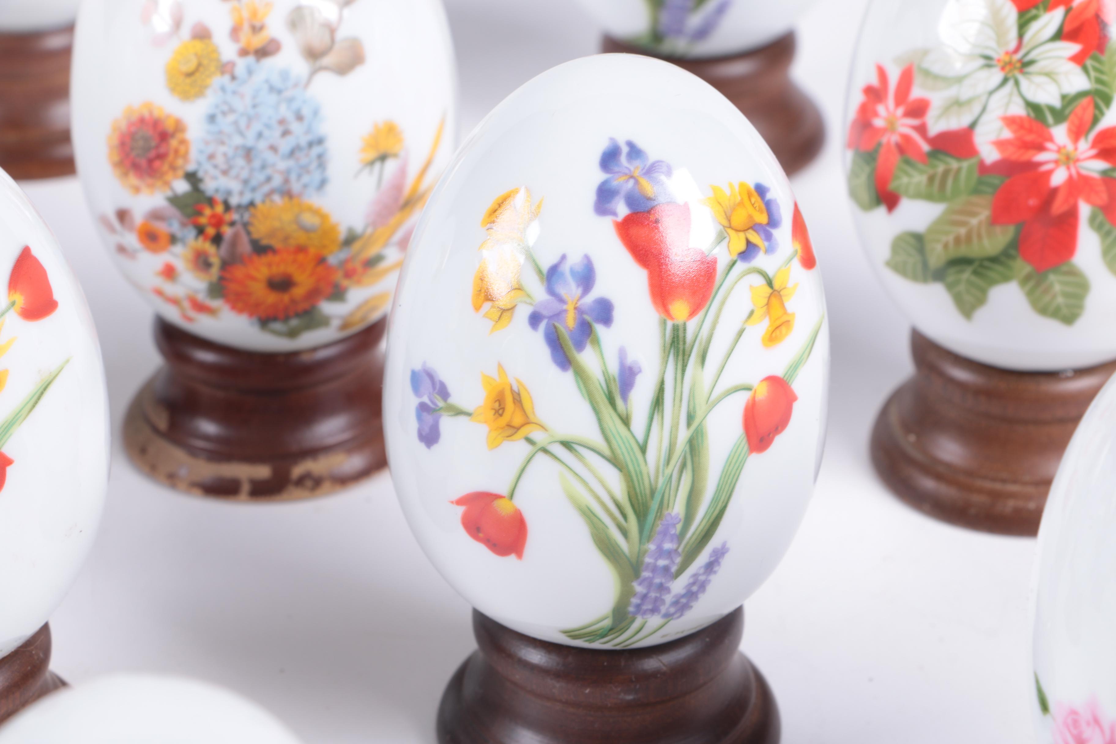 Porcelain Seasonal Eggs by Avon