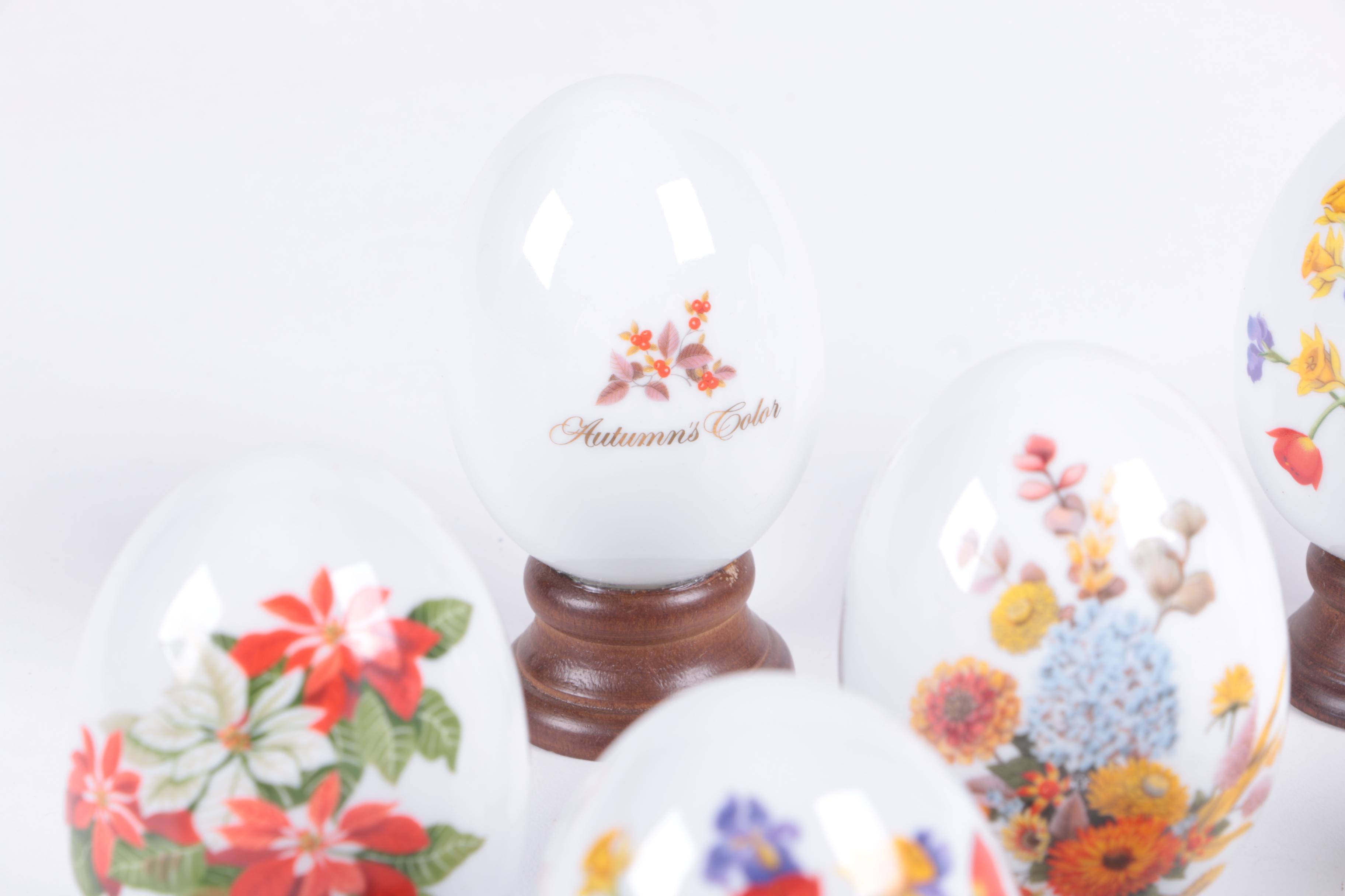 Porcelain Seasonal Eggs by Avon