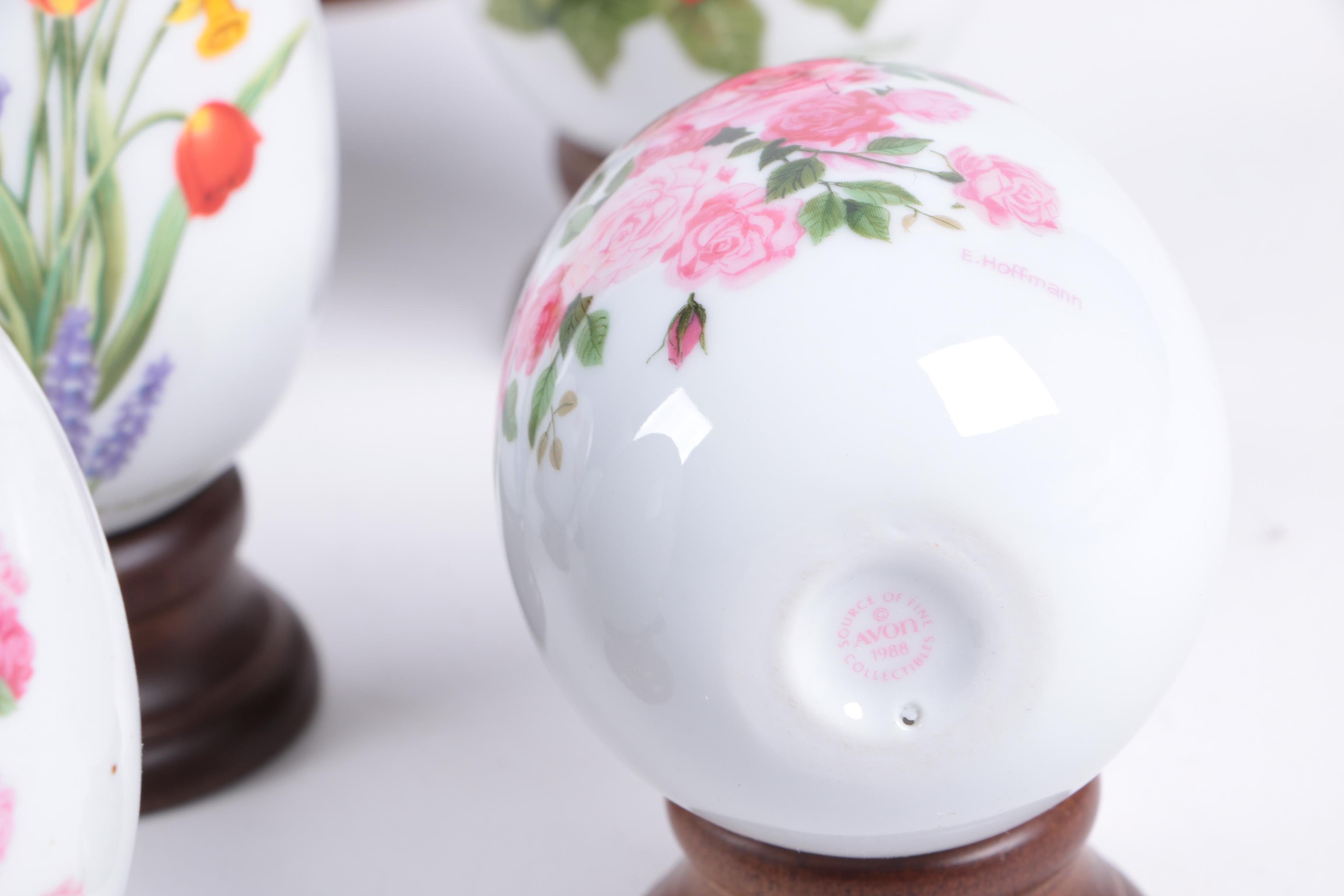 Porcelain Seasonal Eggs by Avon