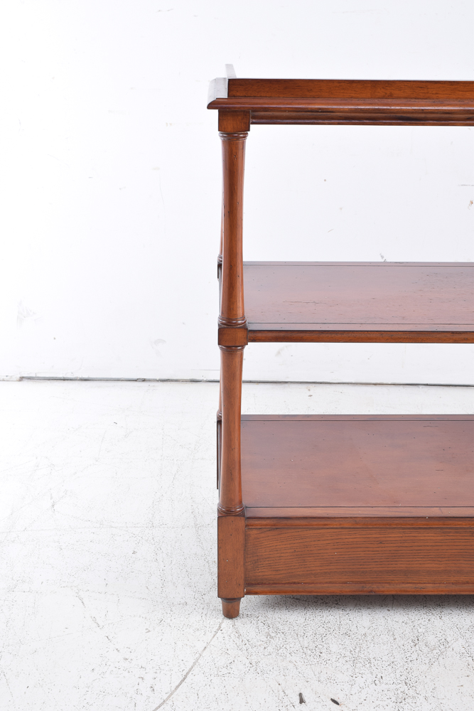 Walnut Stained Console Shelves / Server