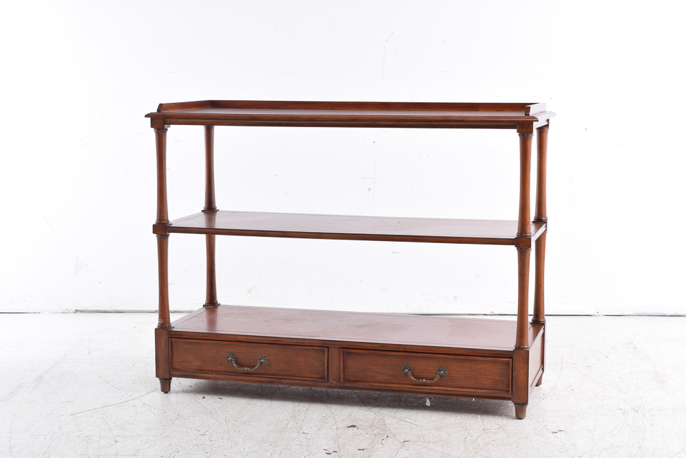 Console Table with Walnut Stain