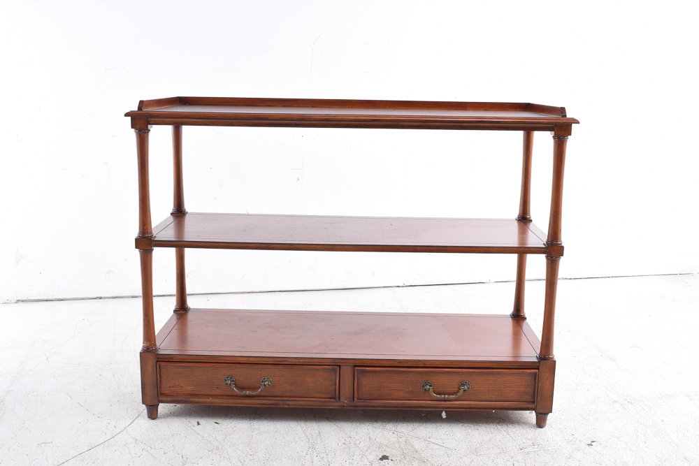 Console Table with Walnut Stain