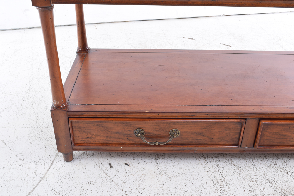 Console Table with Walnut Stain