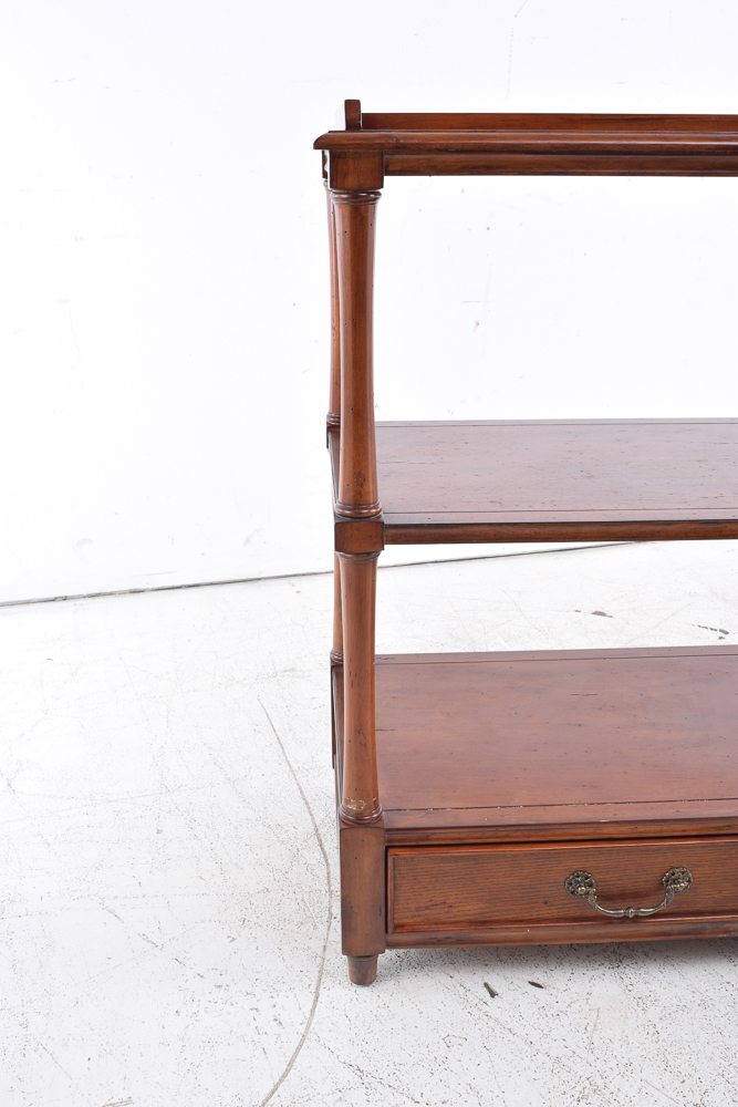 Console Table with Walnut Stain
