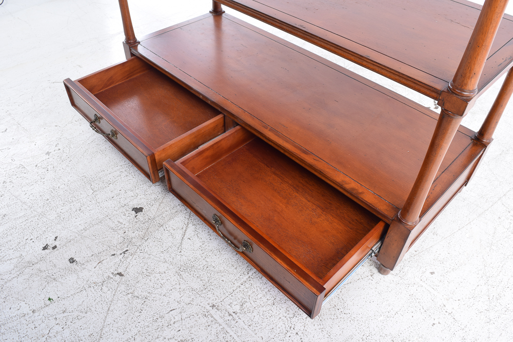 Console Table with Walnut Stain