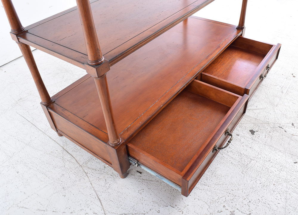 Console Table with Walnut Stain
