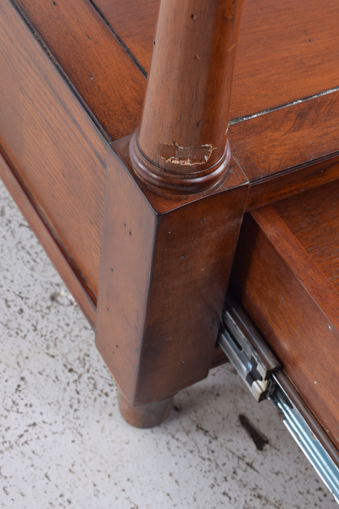 Console Table with Walnut Stain