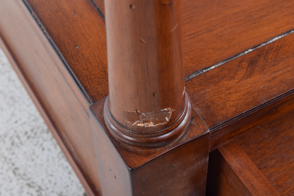 Console Table with Walnut Stain