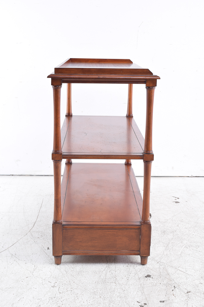 Console Table with Walnut Stain