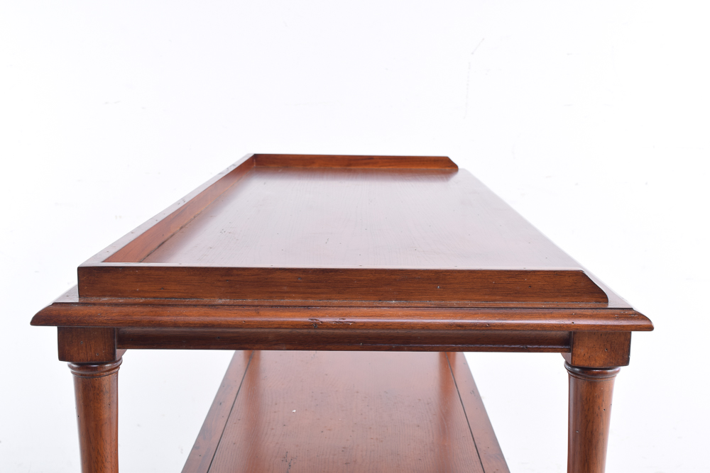 Console Table with Walnut Stain