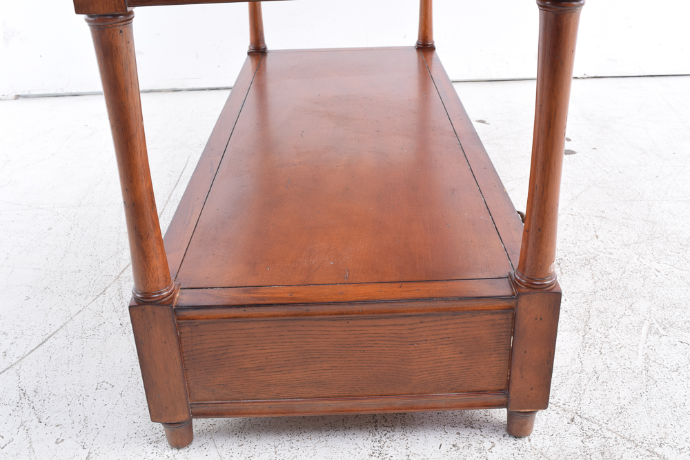 Console Table with Walnut Stain