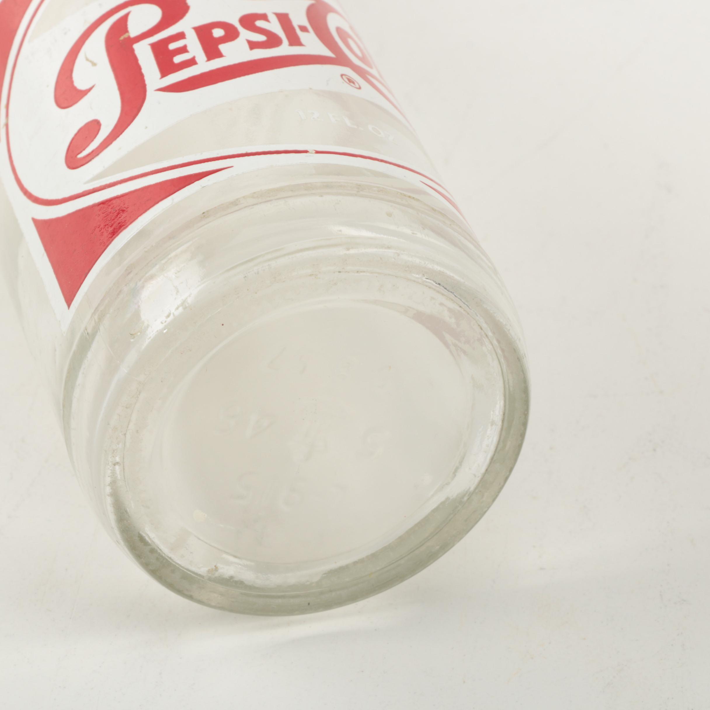 Vintage Pepsi-Cola Bottle and Stretched Bottles