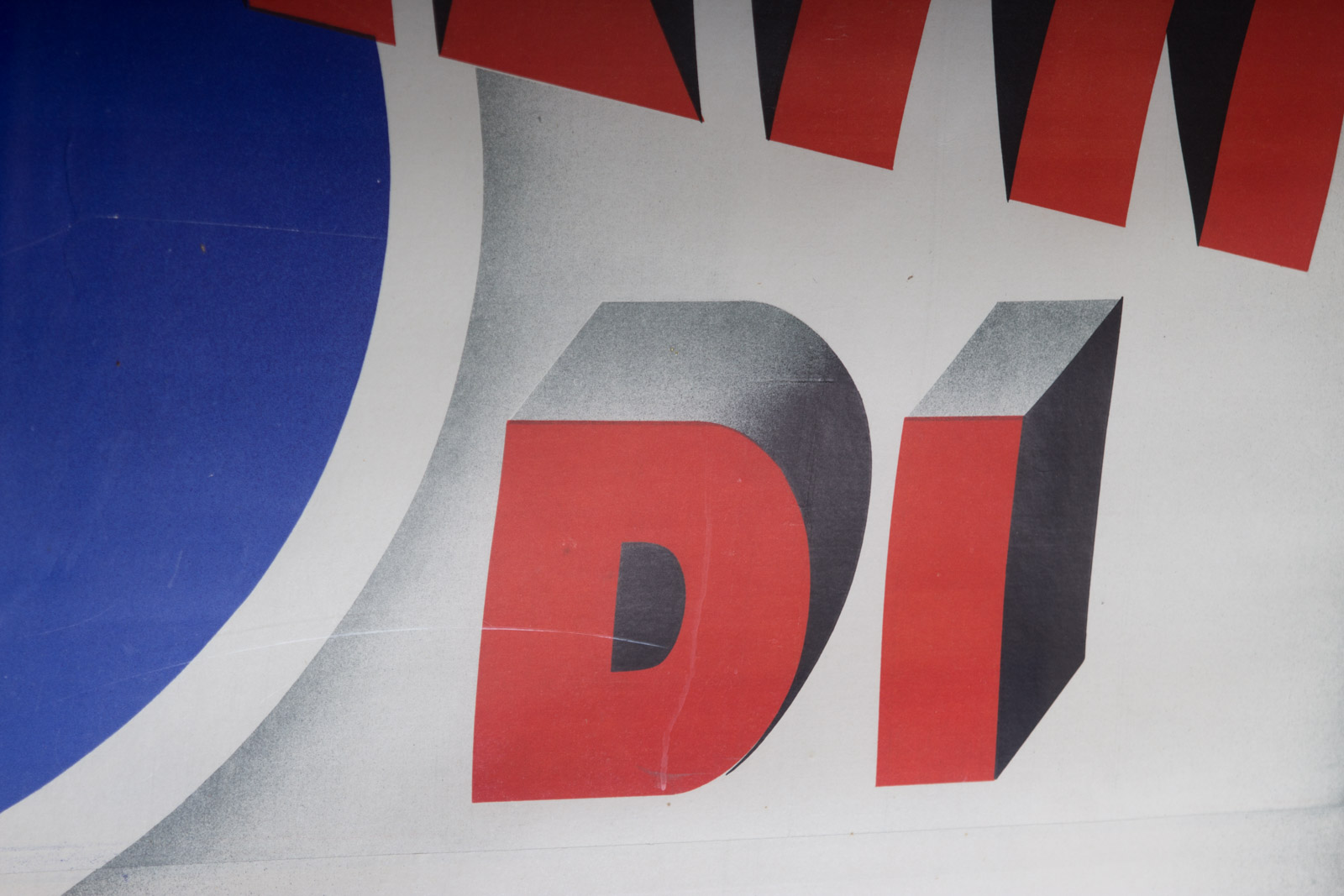 1932 Extra Large Original Italian Art Deco Poster