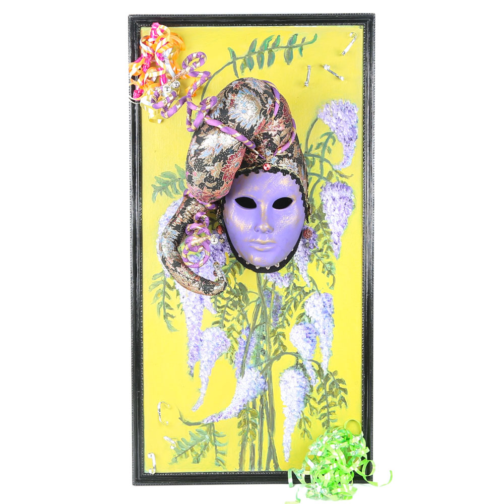 Theo Bennett Mixed Media "Mardis Gras in the Spring"