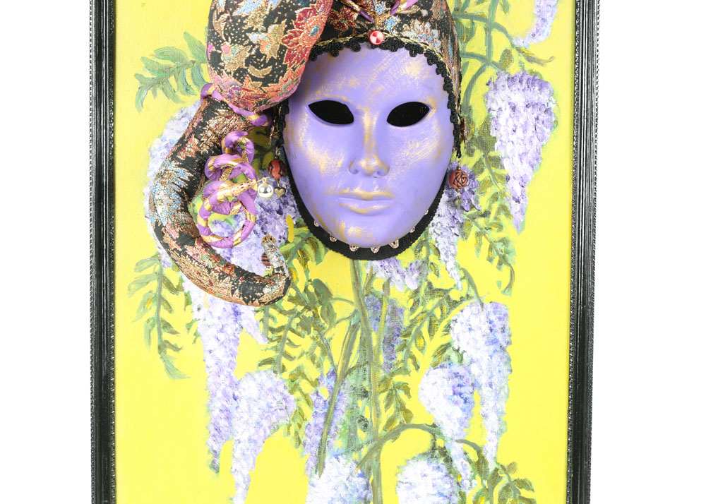 Theo Bennett Mixed Media "Mardis Gras in the Spring"
