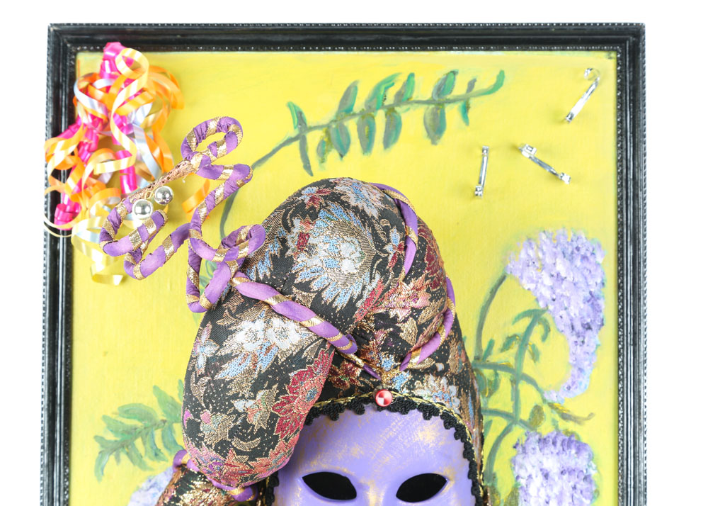 Theo Bennett Mixed Media "Mardis Gras in the Spring"
