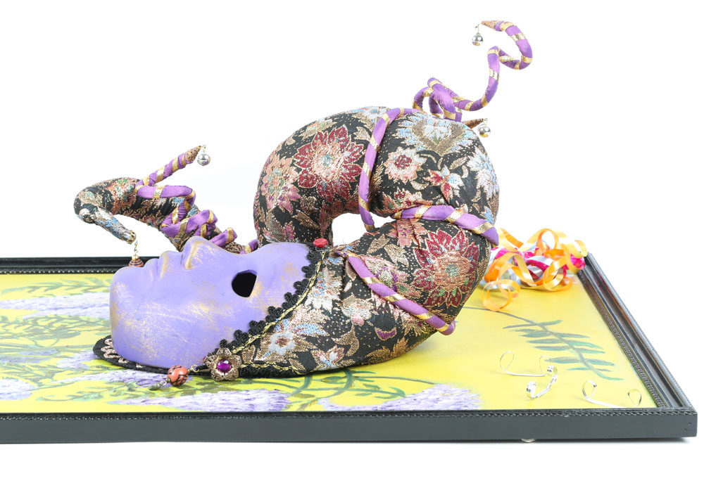 Theo Bennett Mixed Media "Mardis Gras in the Spring"