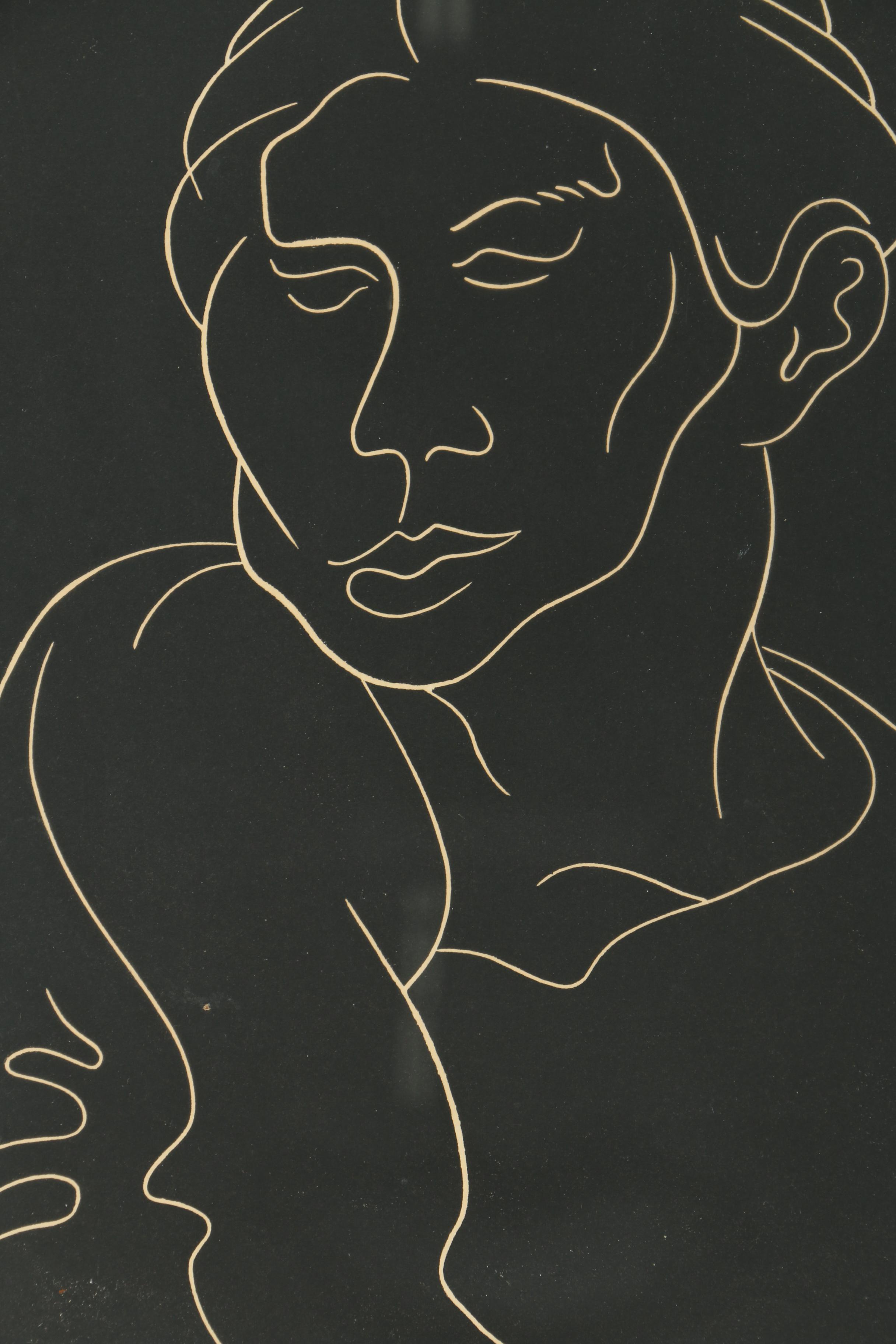 Keever Relief Print of a Portrait