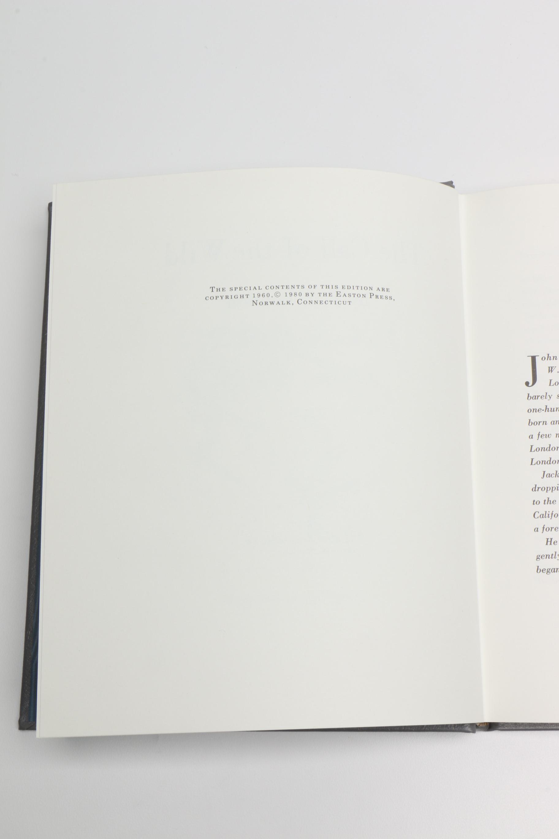 Easton Press Leatherbound Collector's Editions Featuring Jack London