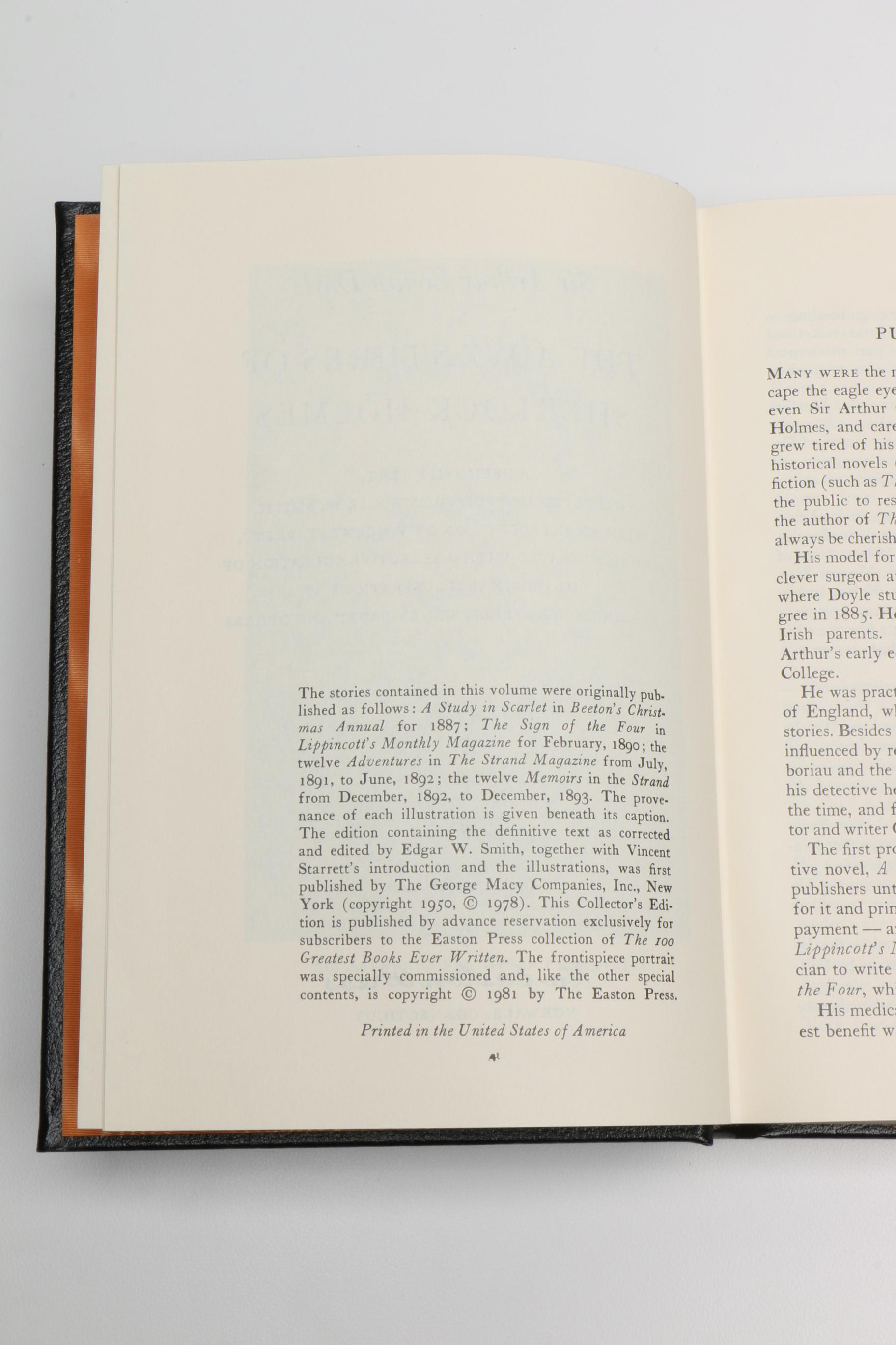 Easton Press Leatherbound Collector's Editions Featuring Jack London