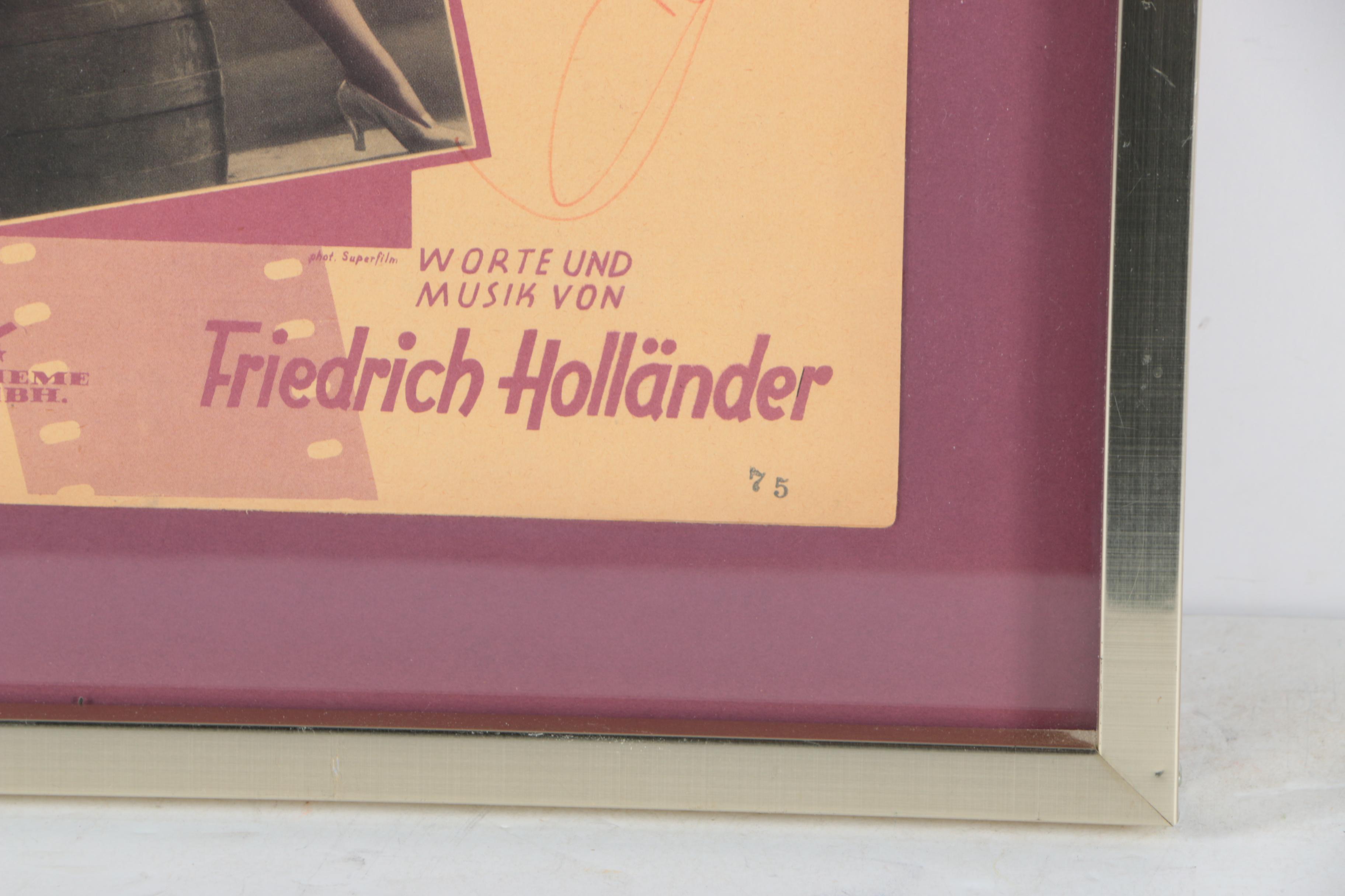 "Der Blaue Engel" Signed Poster