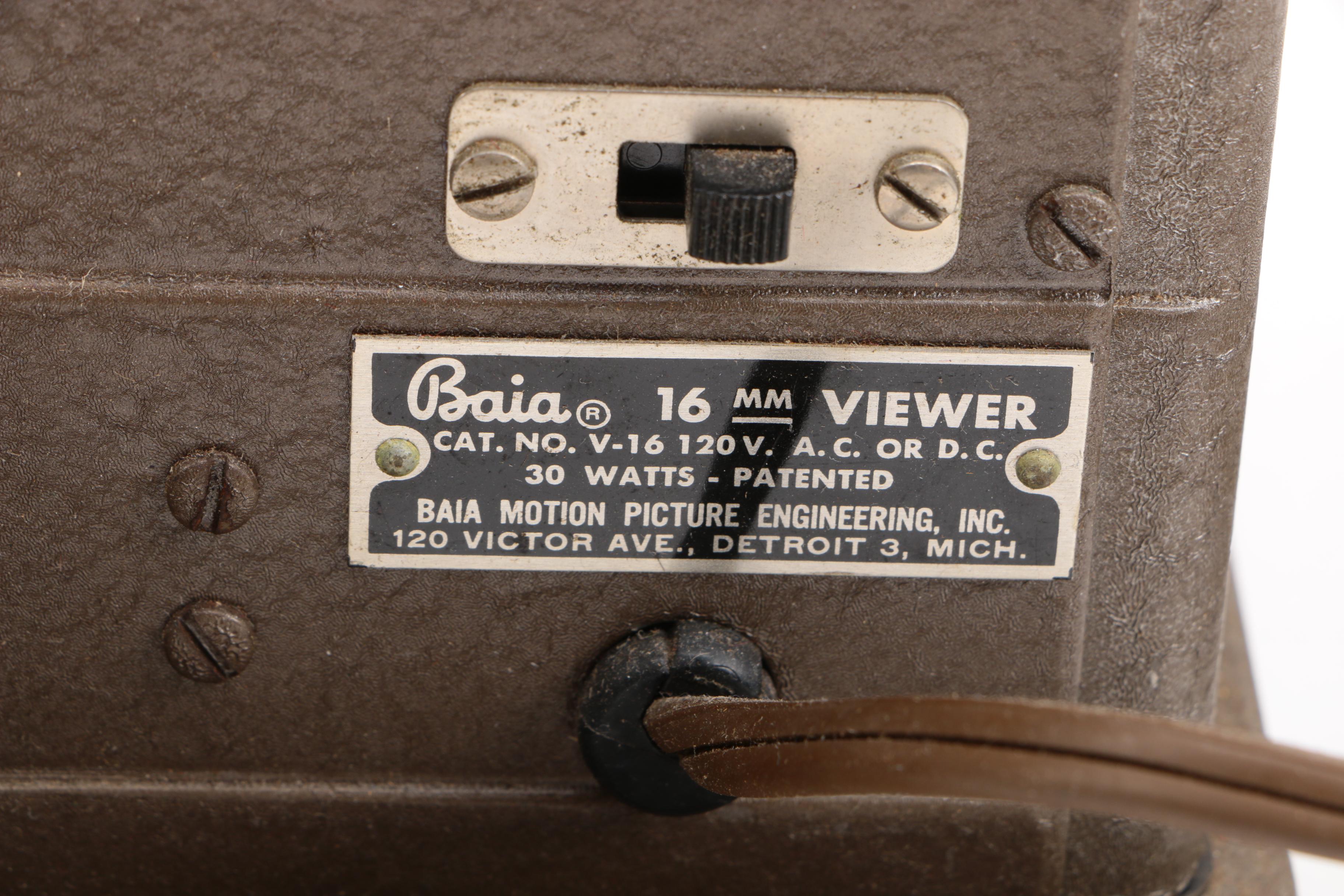 Baia 16mm and 8mm Film Viewers