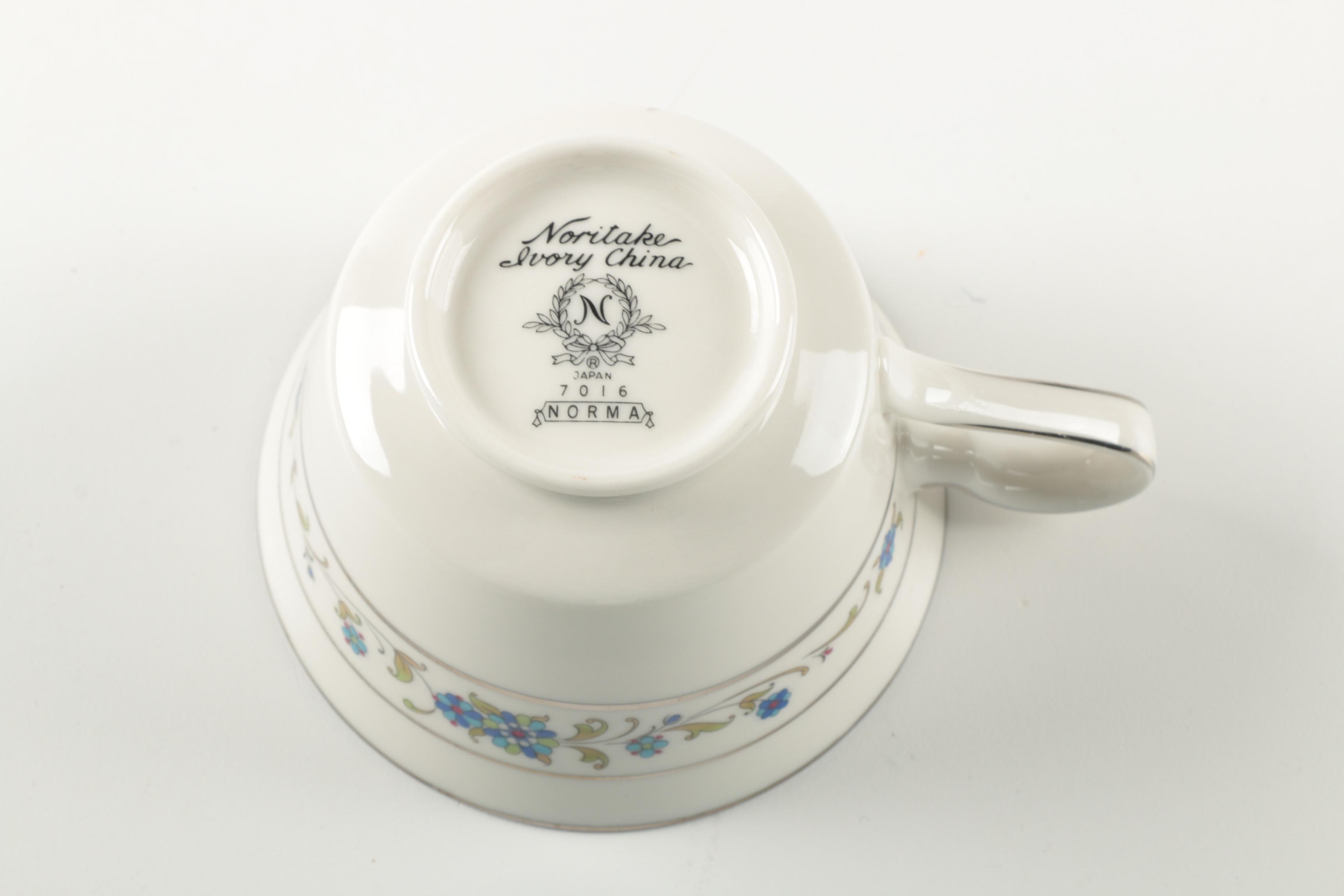 Porcelain Tableware Featuring Noritake