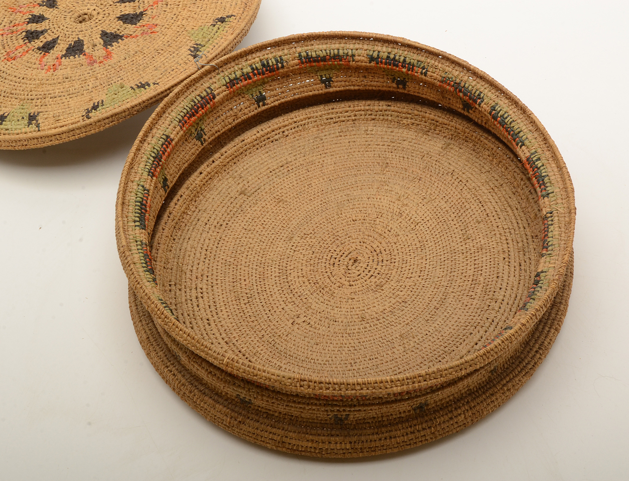 Vintage Mexican-Style Tortilla Warming Woven Basket