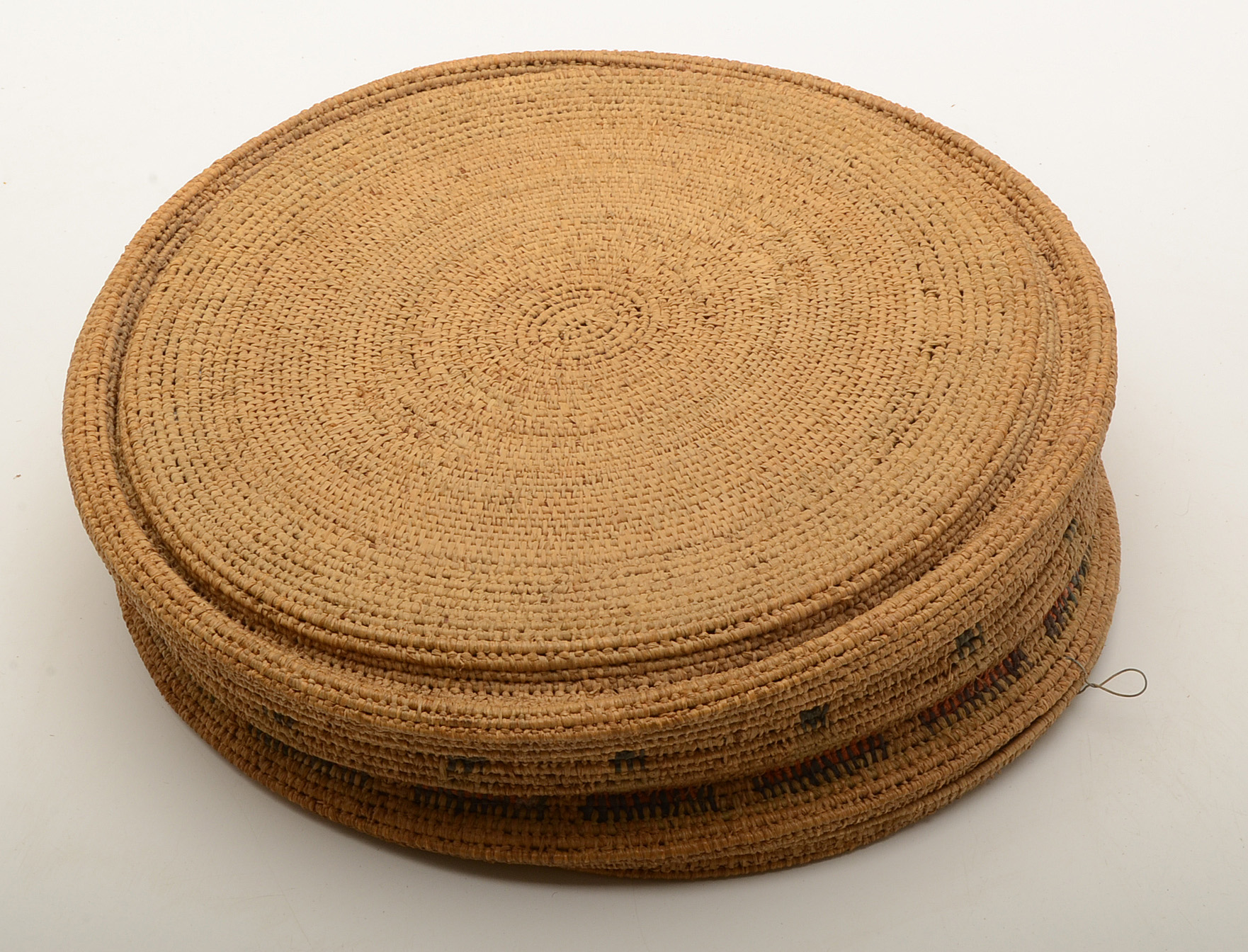 Vintage Mexican-Style Tortilla Warming Woven Basket