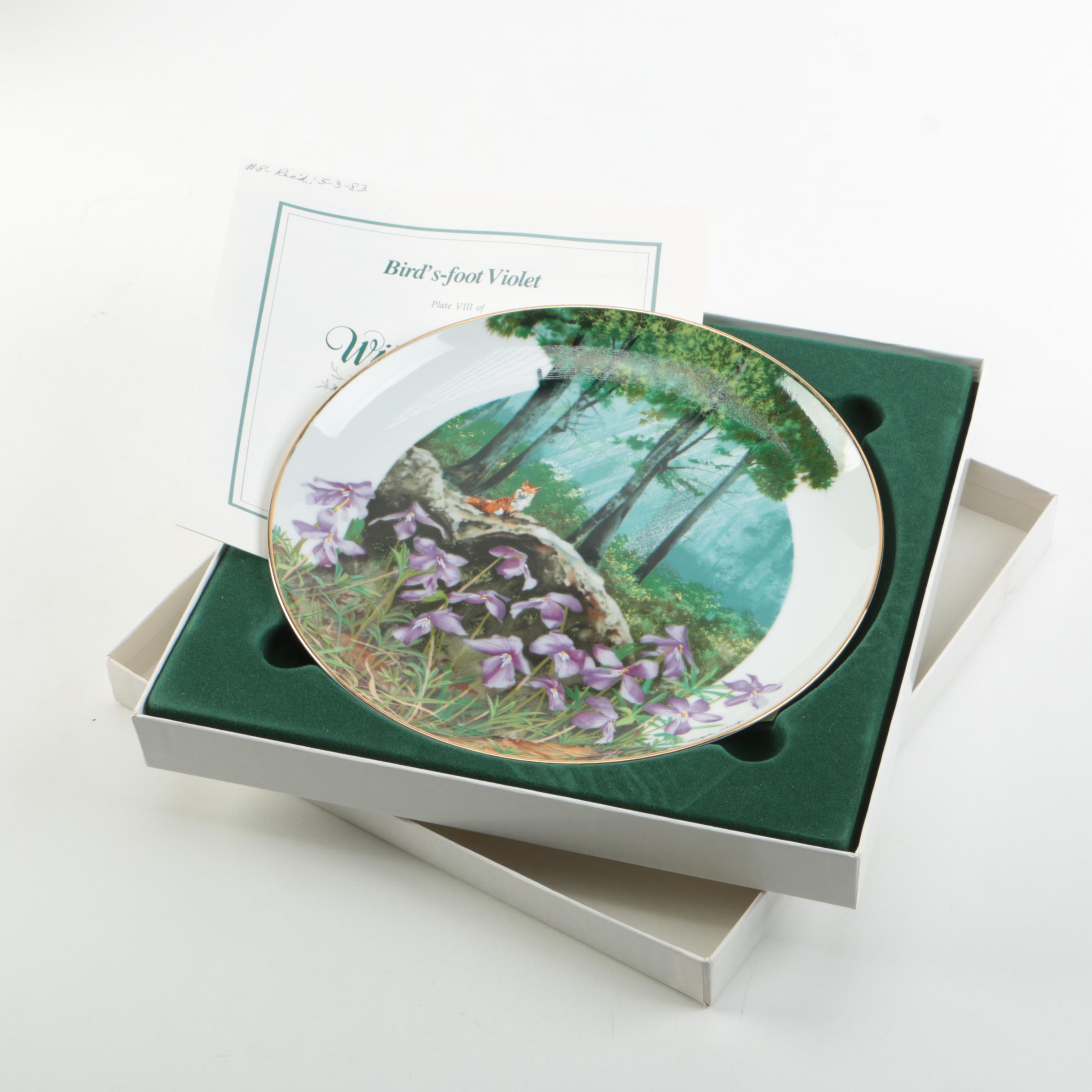 1981 Royal Windsor "Wildflowers of the South" Porcelain Collector Plates