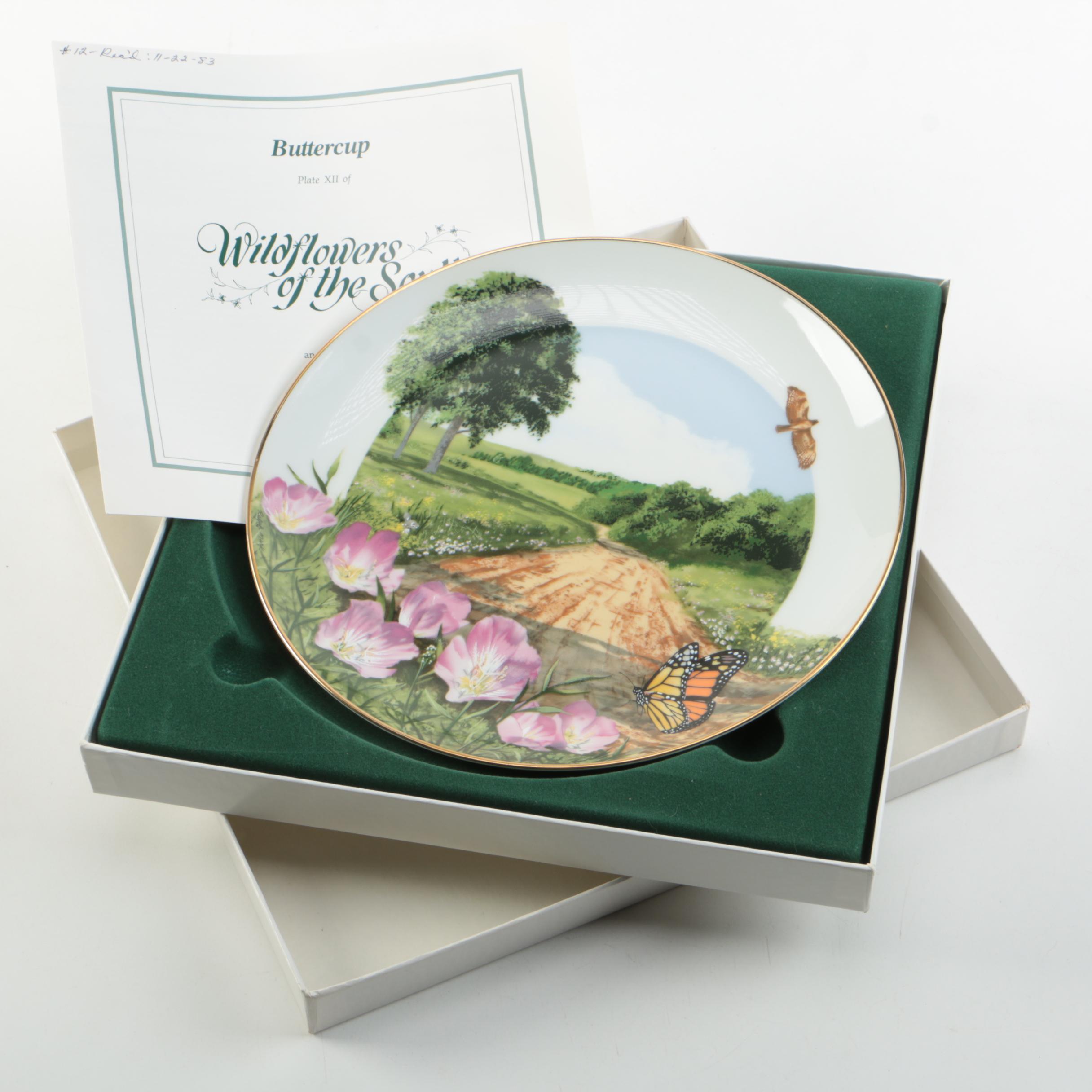 1981 Royal Windsor "Wildflowers of the South" Porcelain Collector Plates