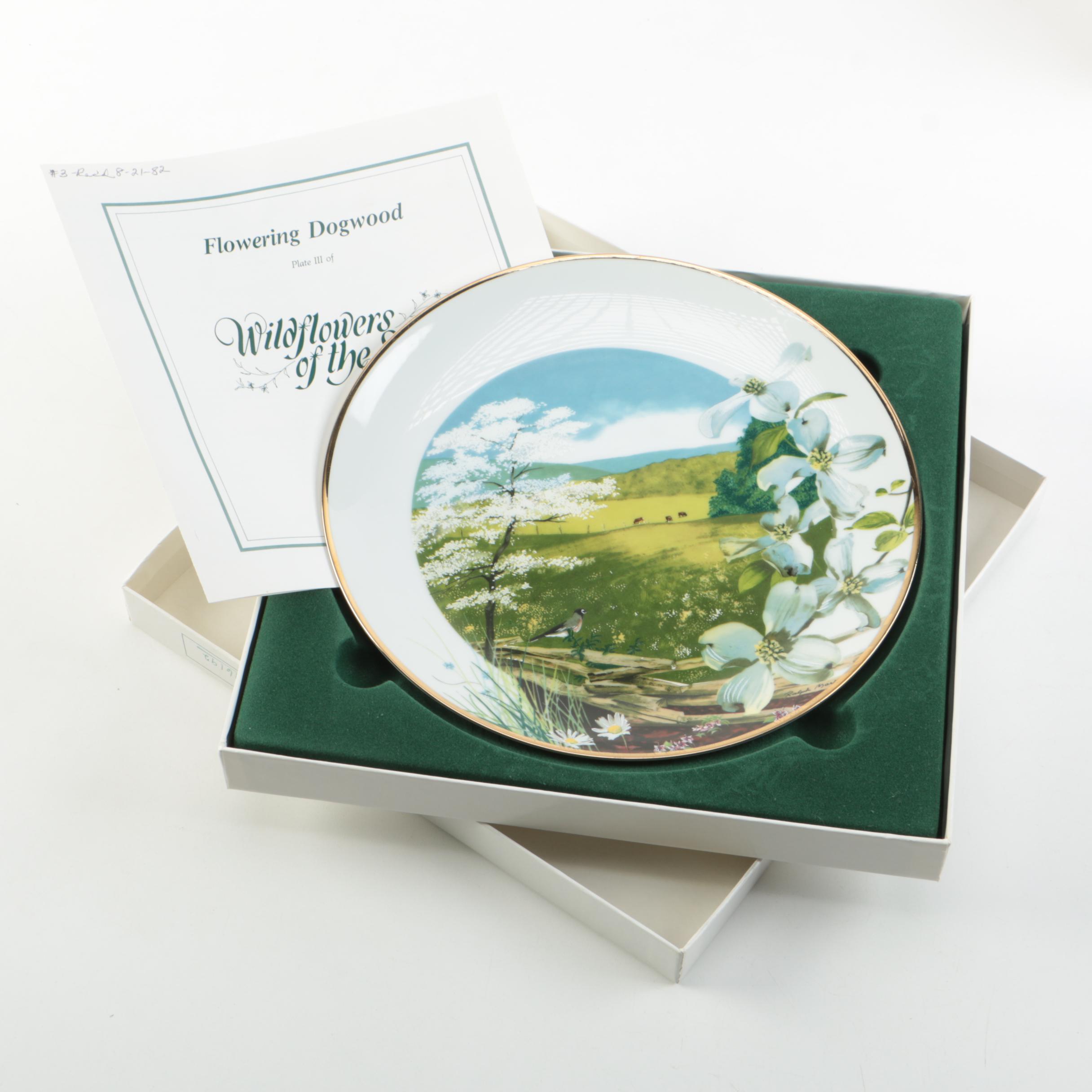 1981 Royal Windsor "Wildflowers of the South" Porcelain Collector Plates